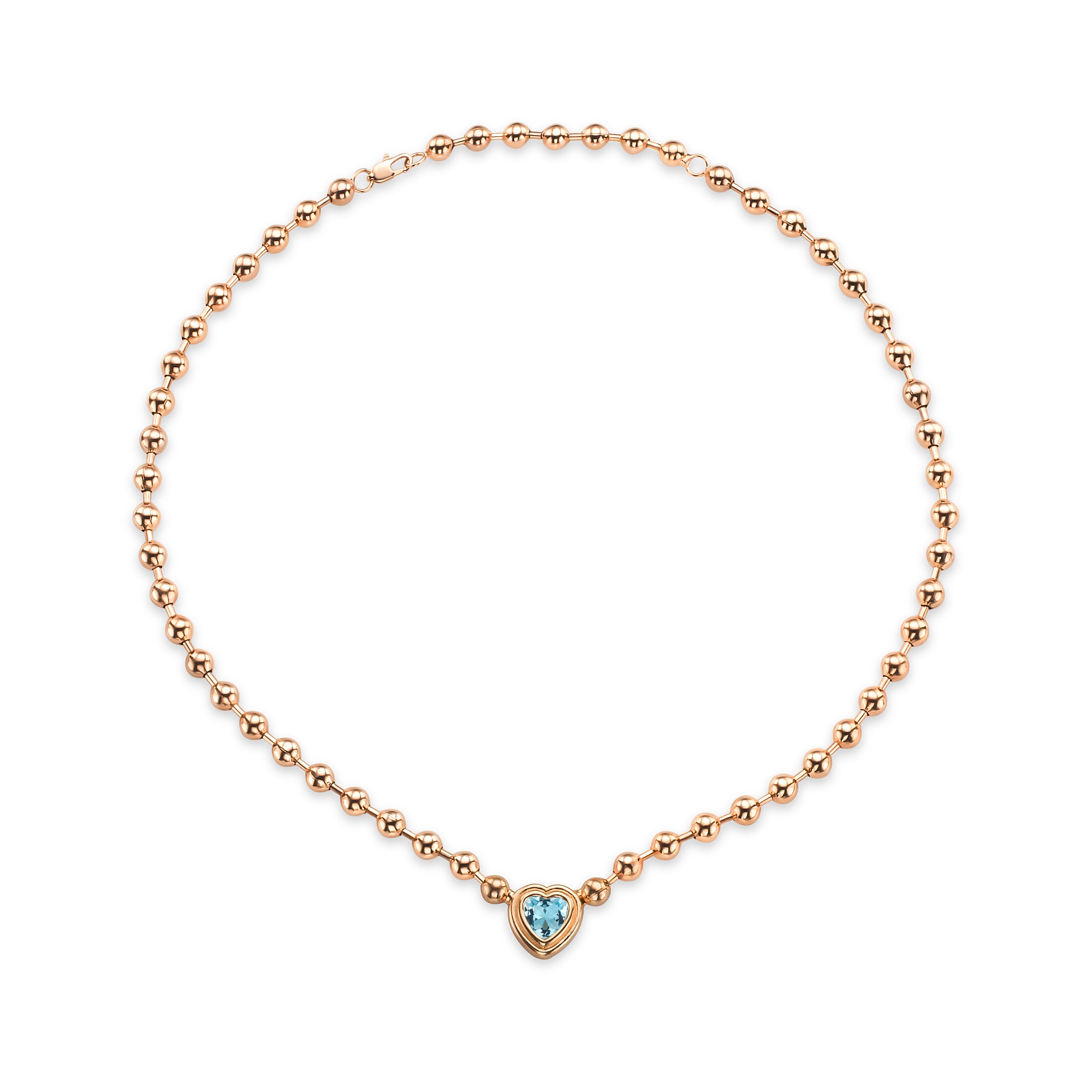 Bubble Ball heart Shape Necklace