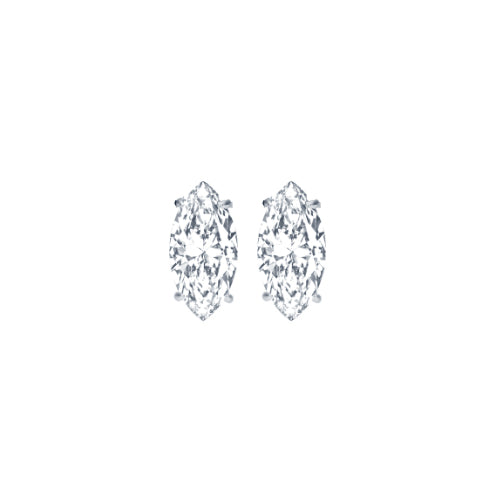 Marquis stud earrings