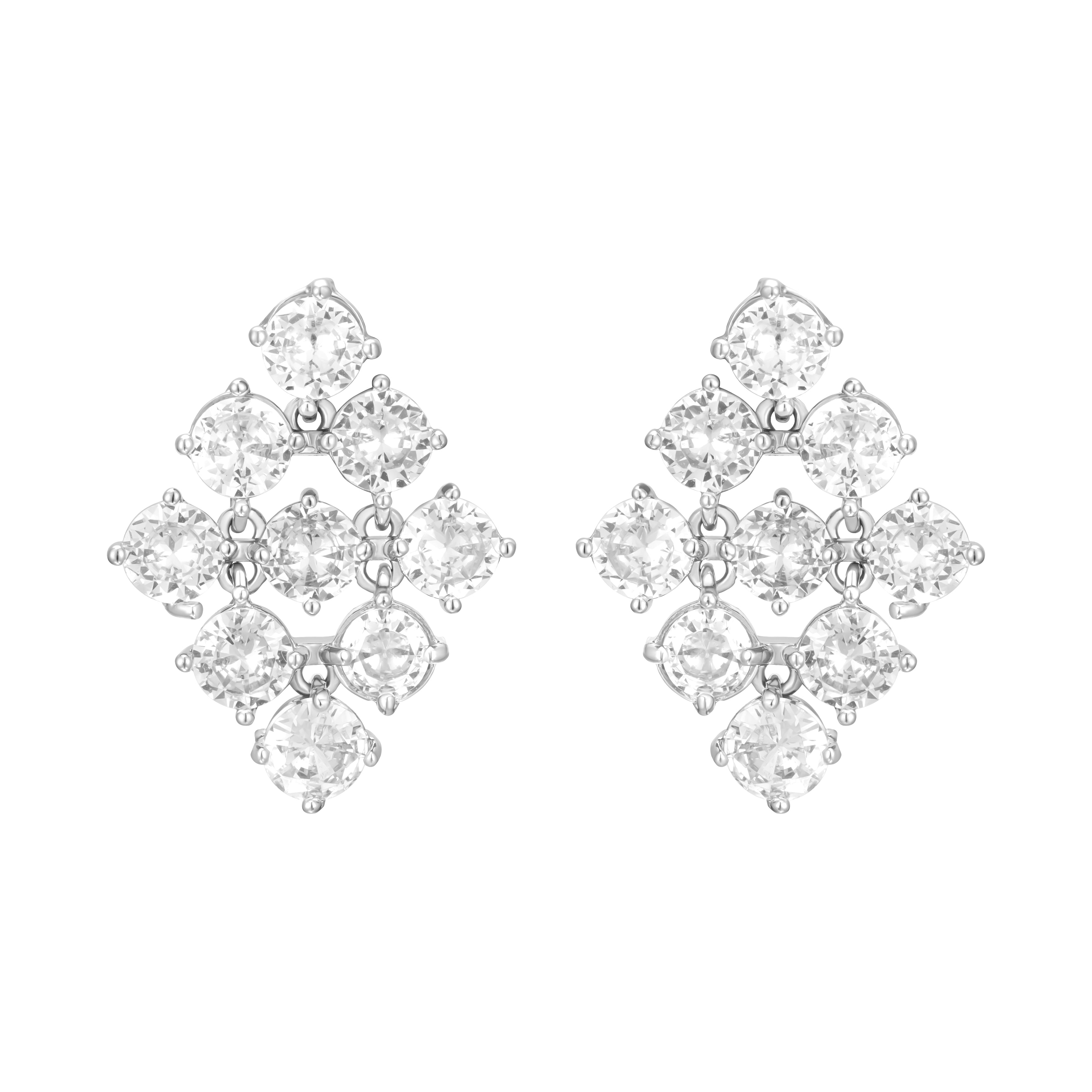 Triple Row earrings