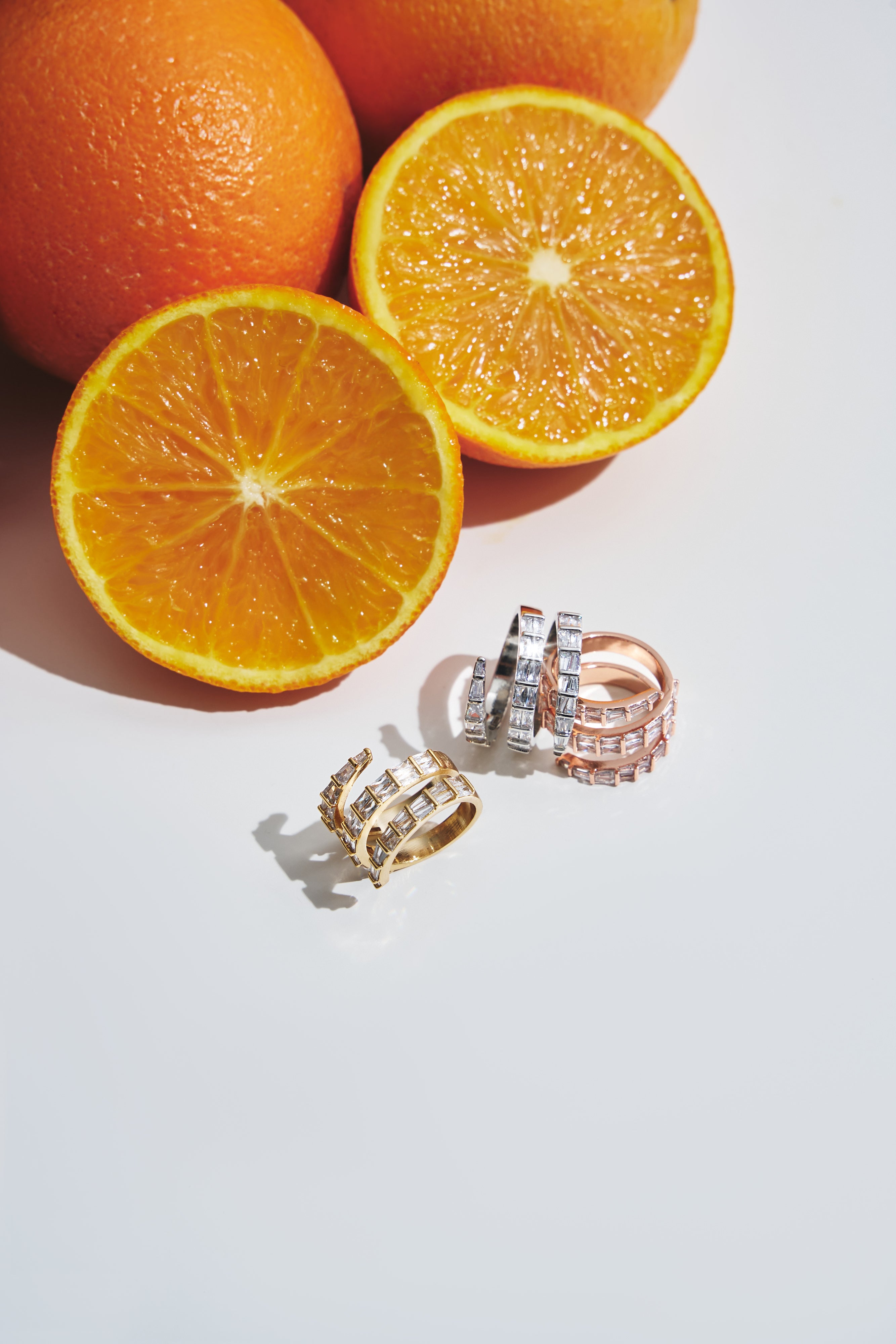 Baguettes Spiral Ring