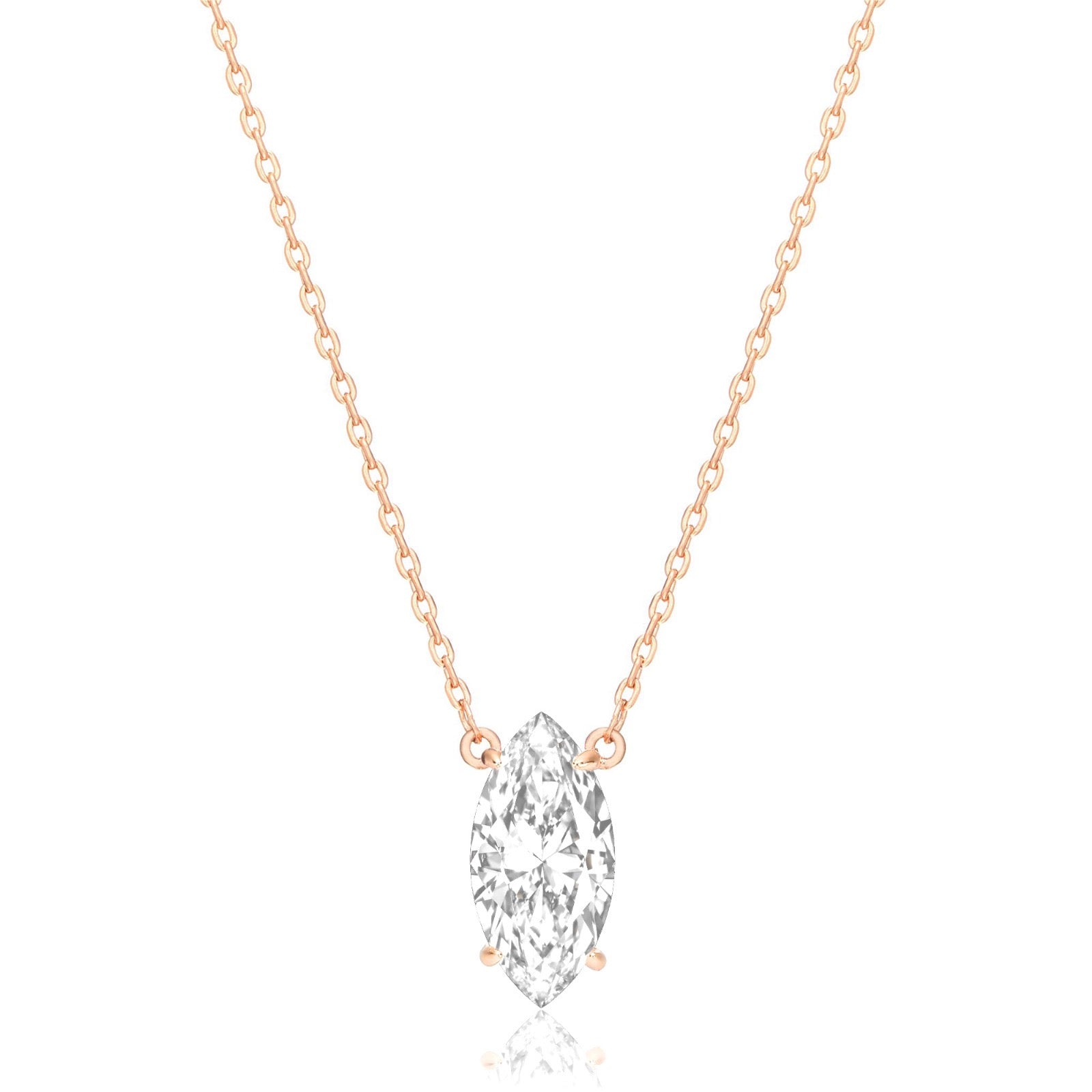 Marquise Solitaire Necklace