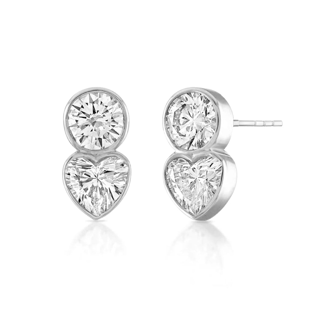Two Stone Multi Shape earrings