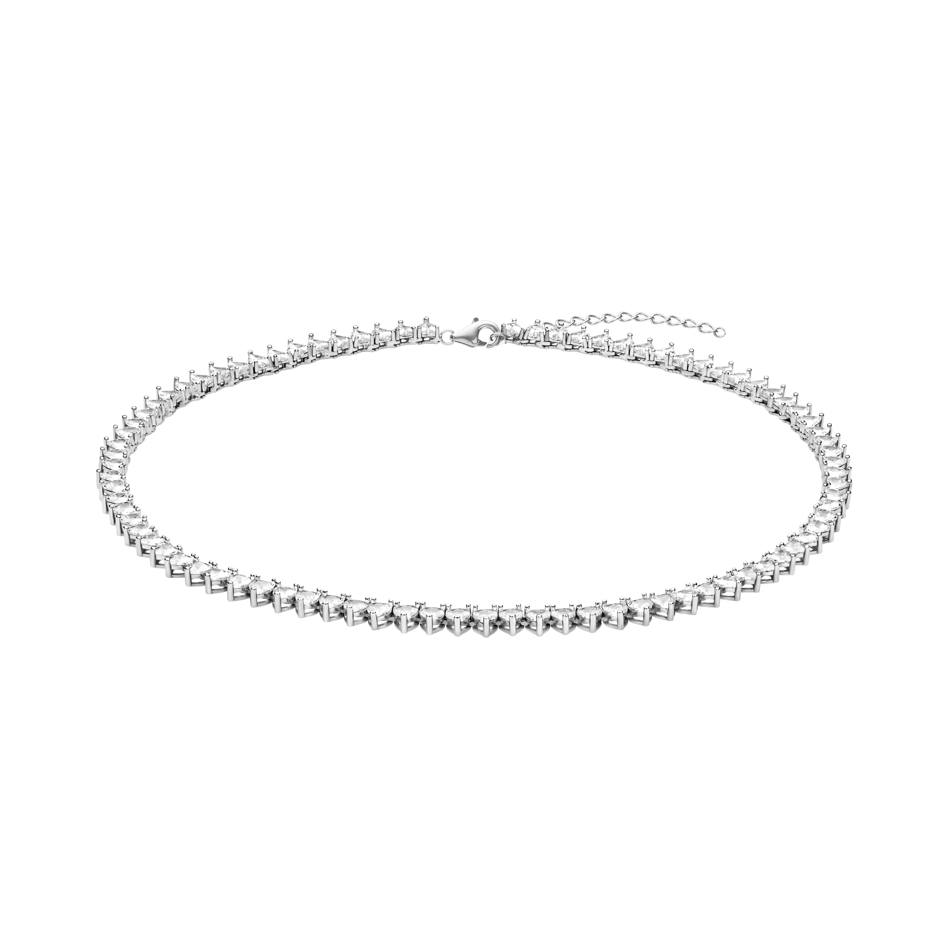 Love Tennis Necklace Clear