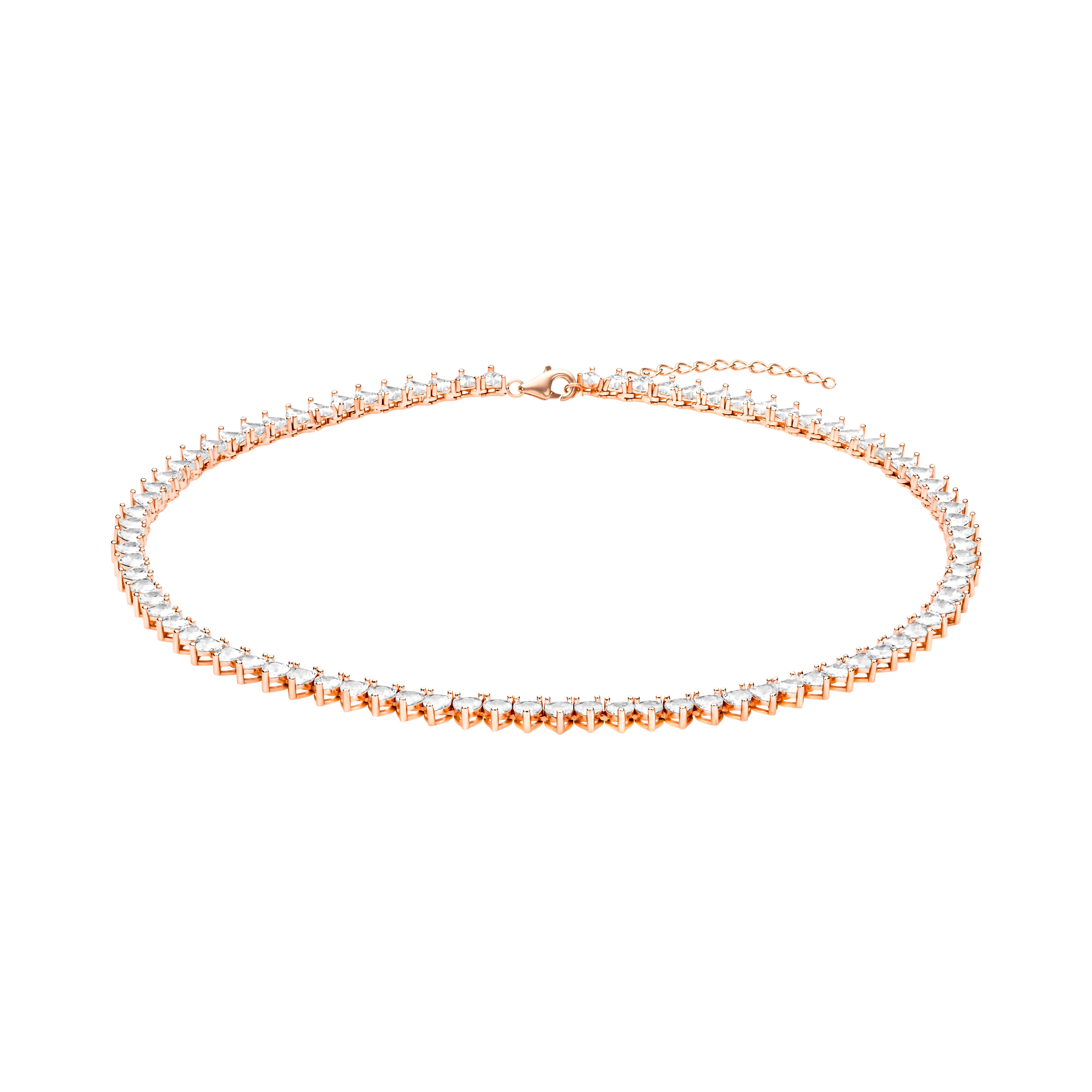 Love Tennis Necklace Clear