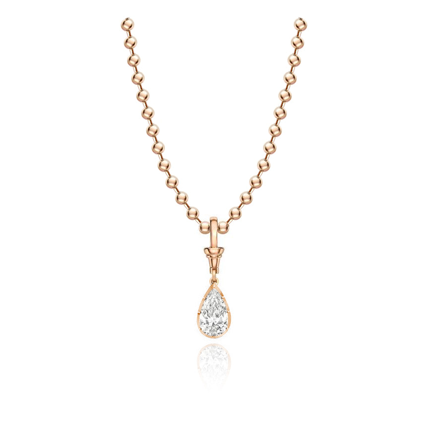 Bubble Ball Pear Necklace