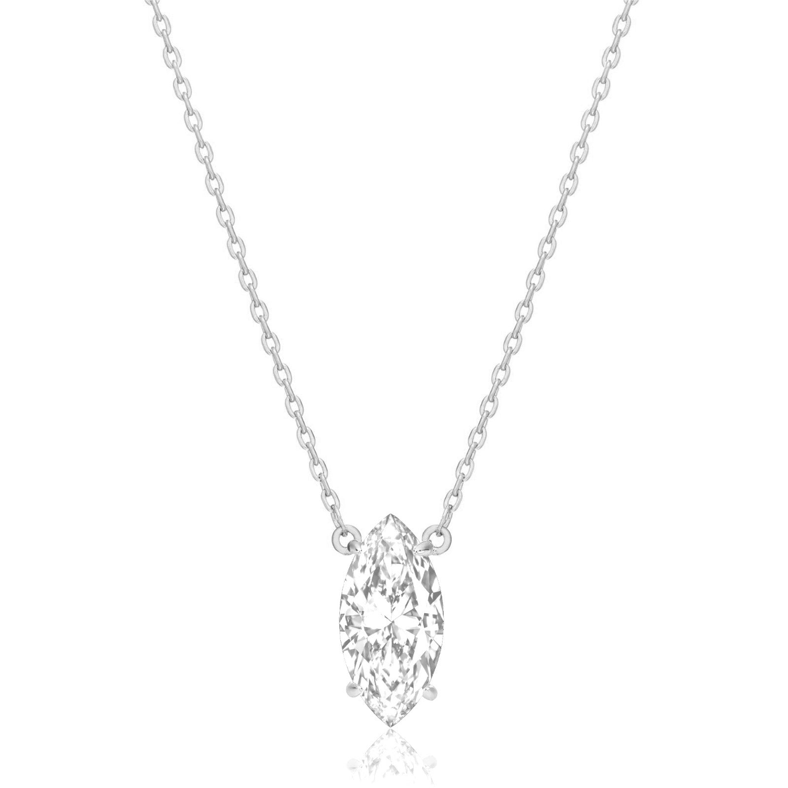 Marquise Solitaire Necklace