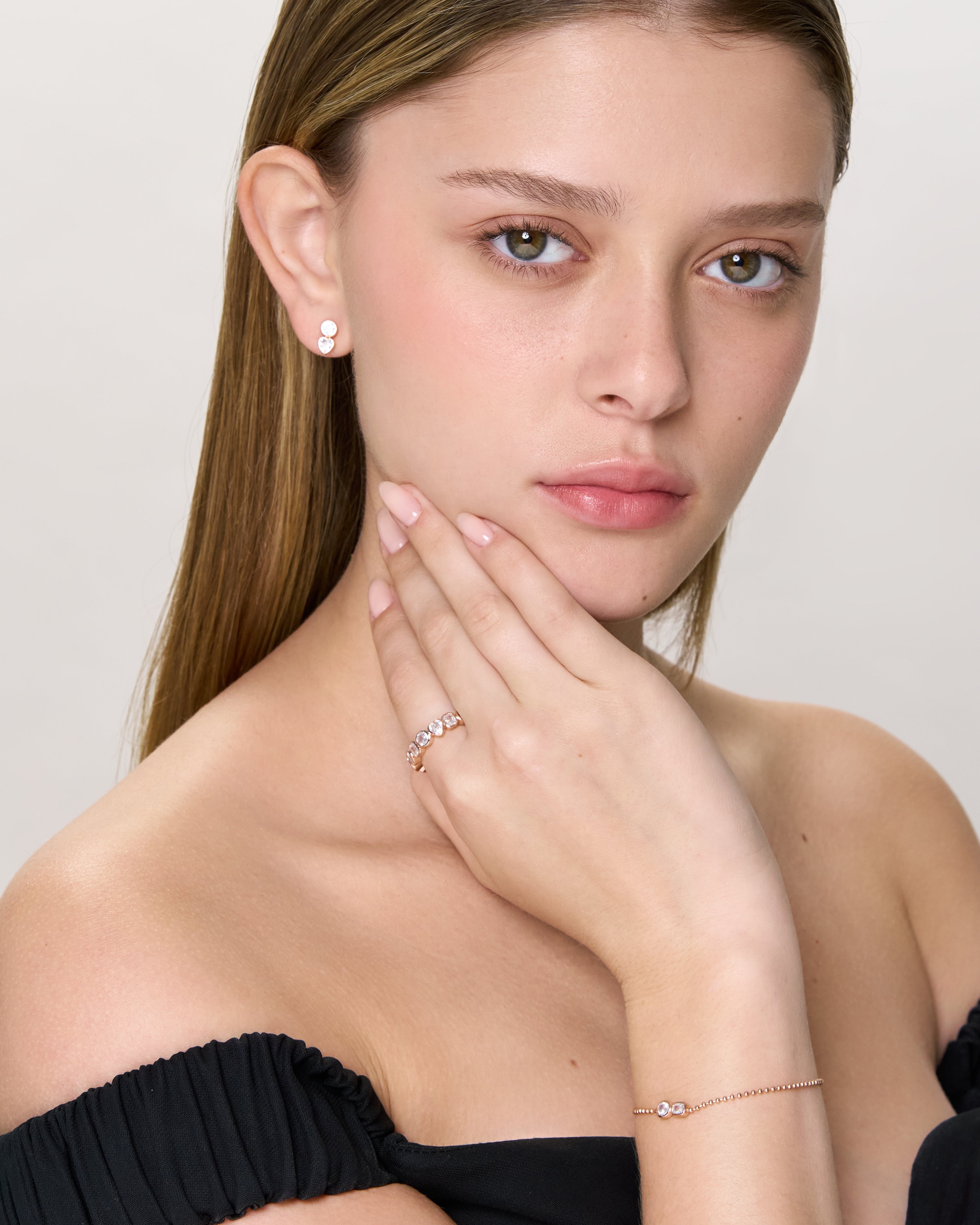 Two Stone Multi Shape earrings