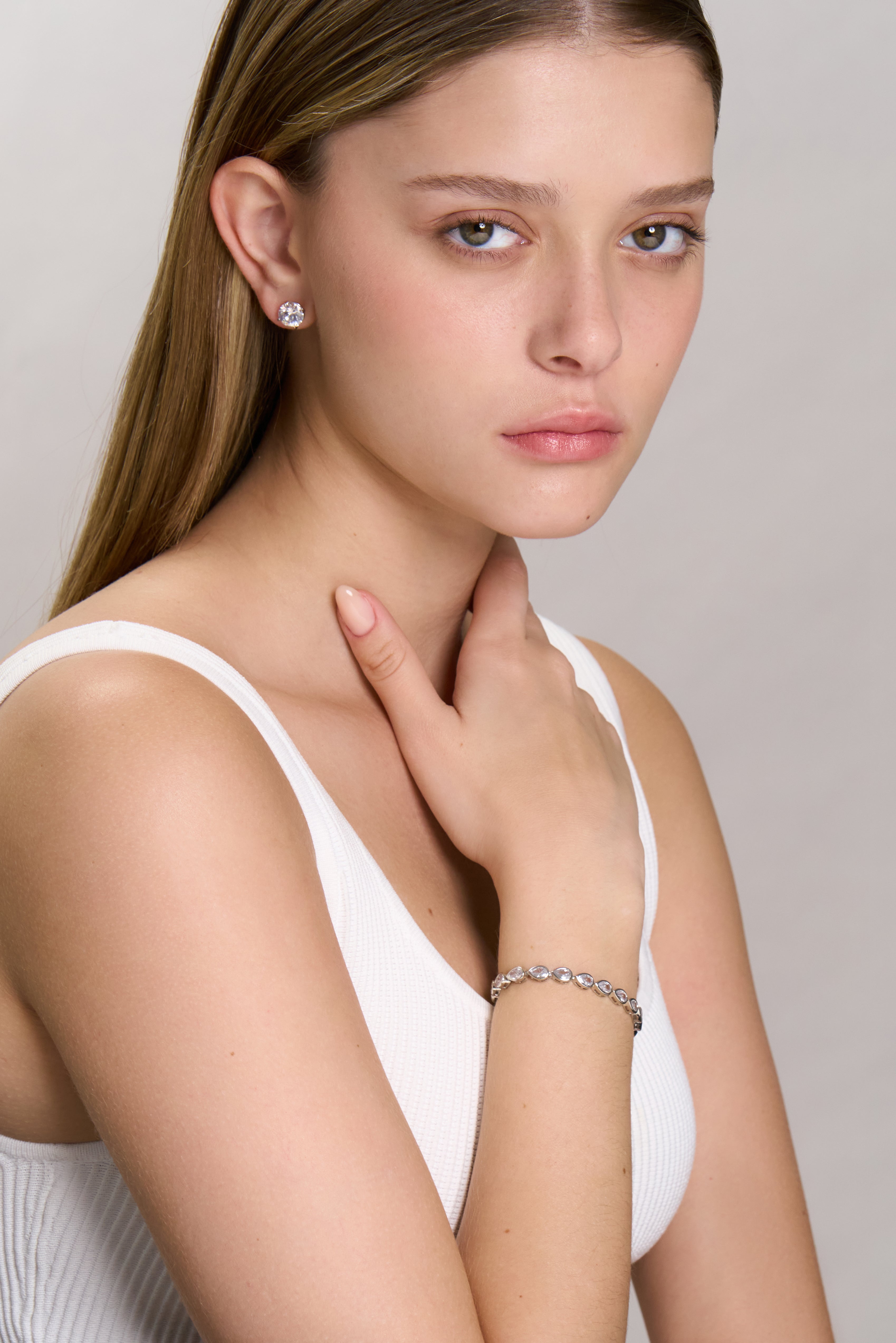 Drop Bezel Tennis bracelet