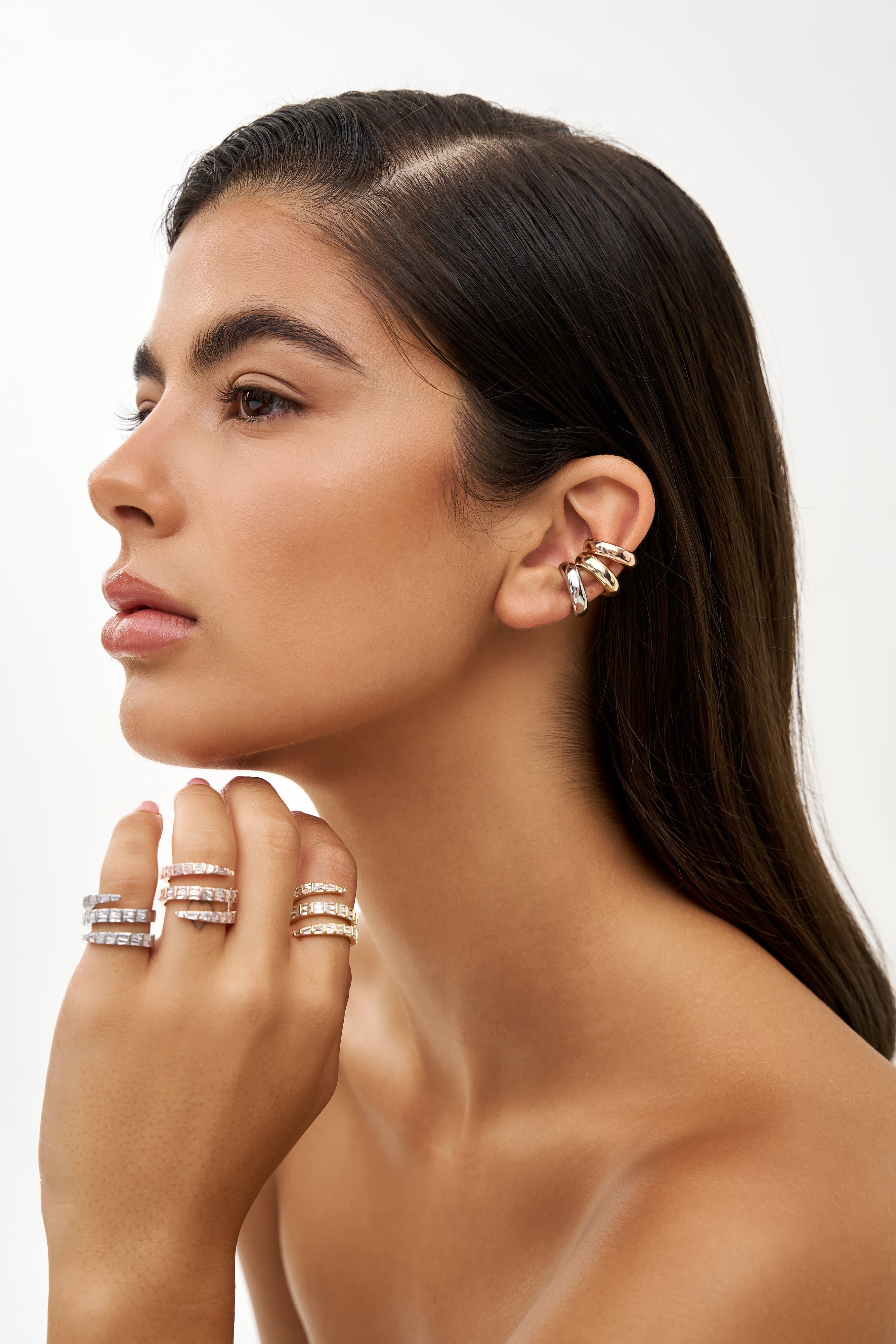 Baguettes Spiral Ring