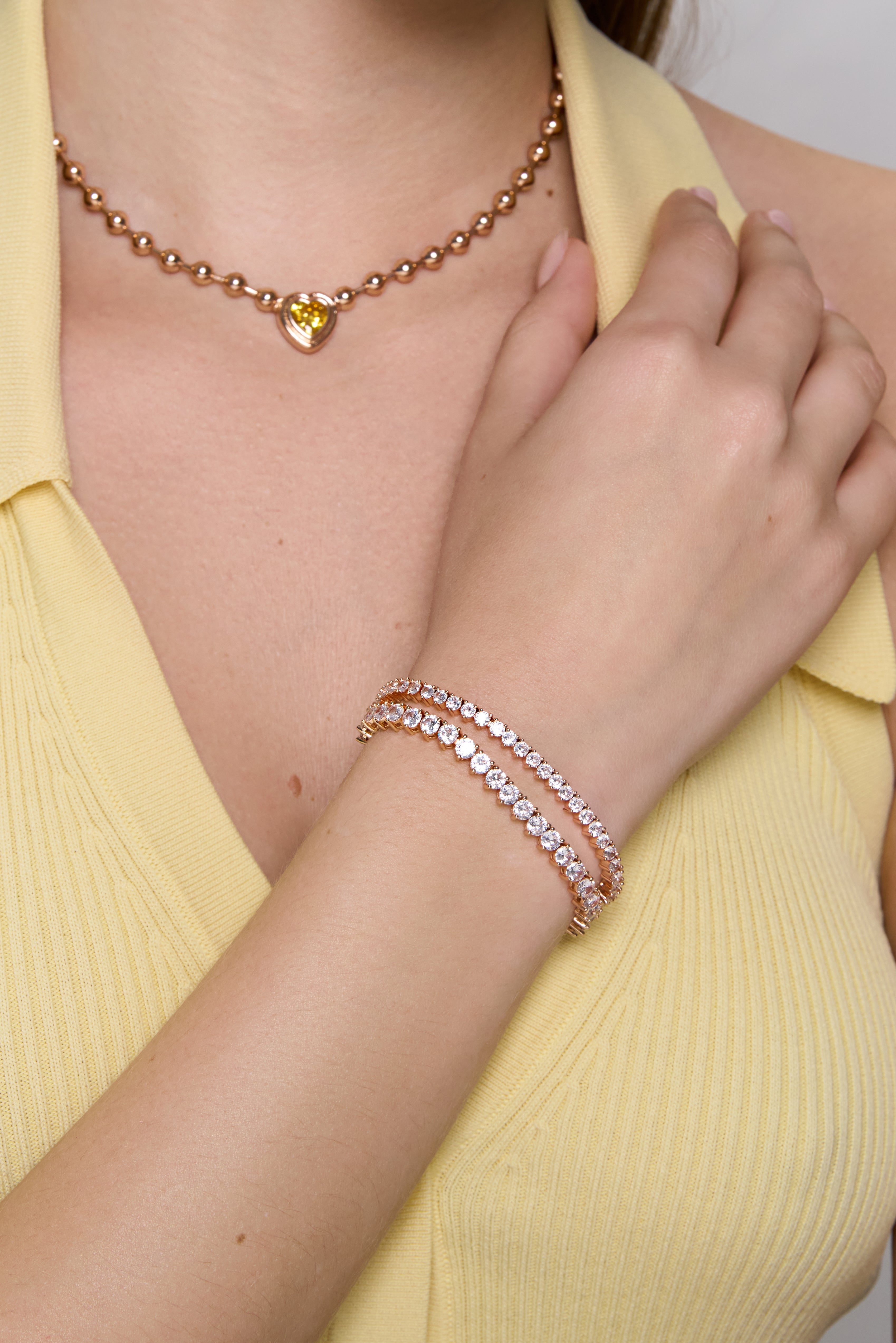 Bubble Ball Oval Shape Necklace