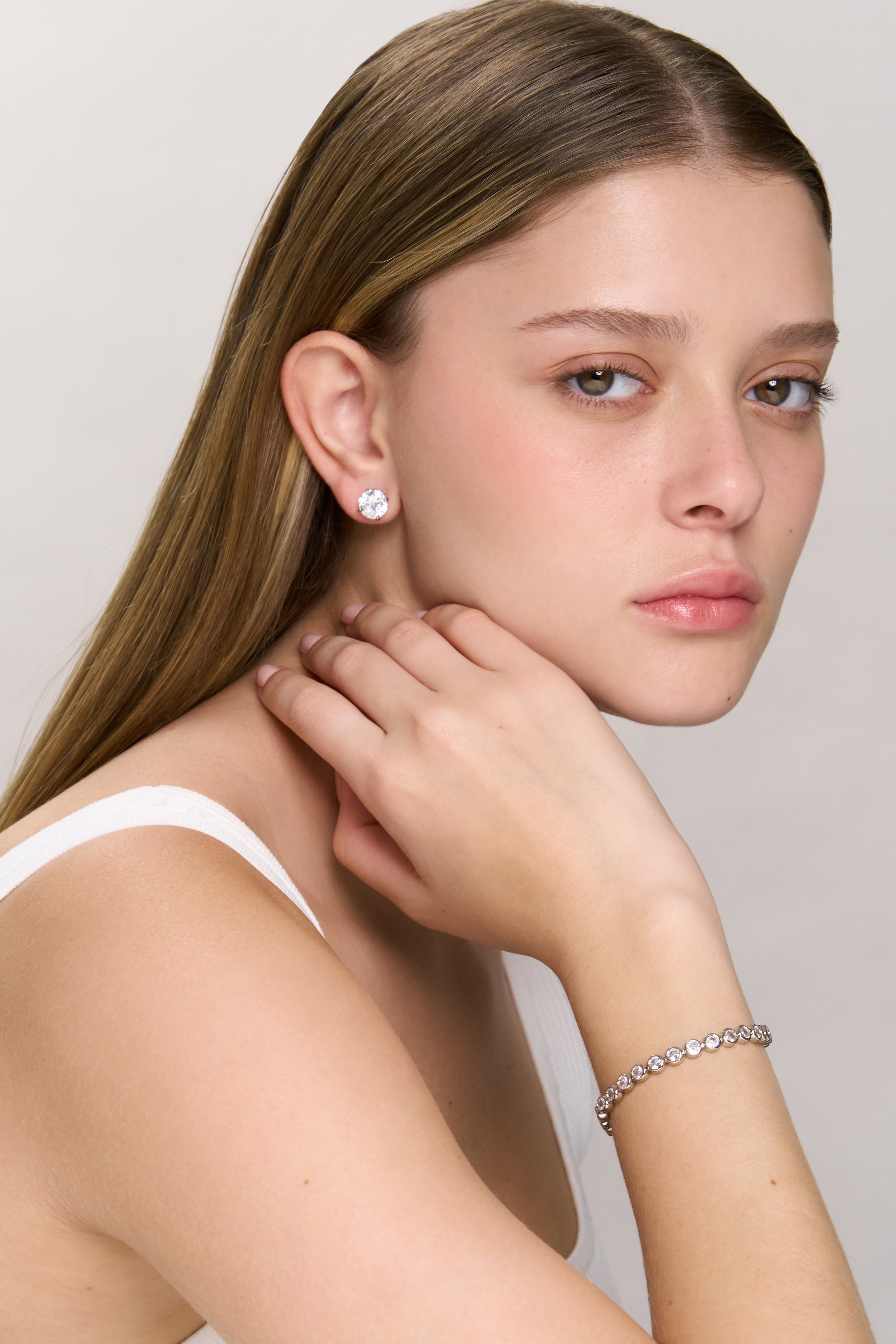 Bezel Tennis Bracelet