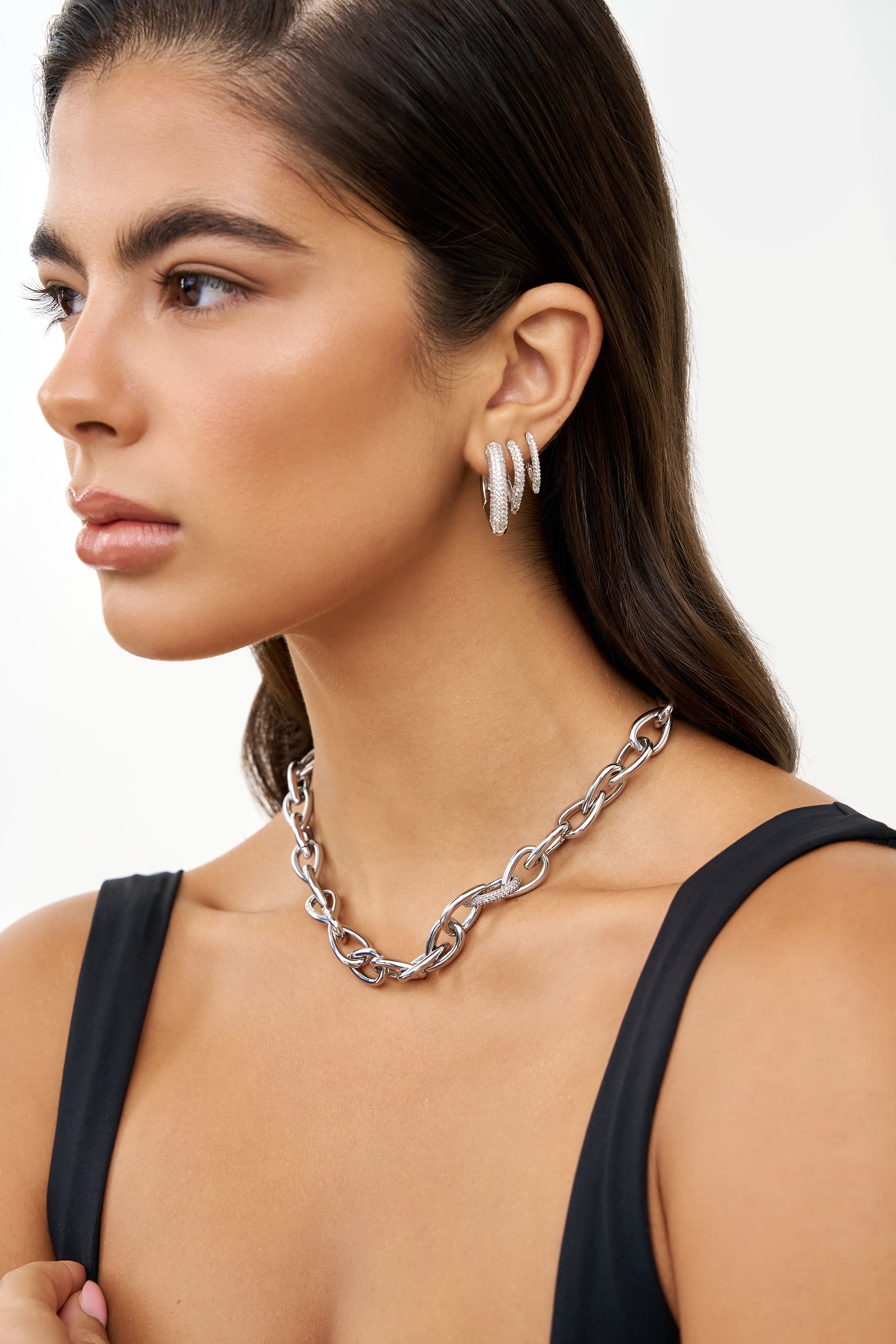 Teardrop Glow Pavé L