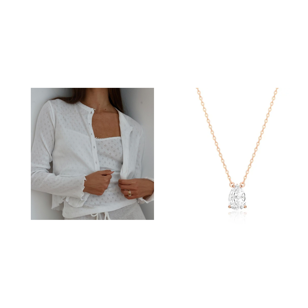 Holiday Set + Drop necklace