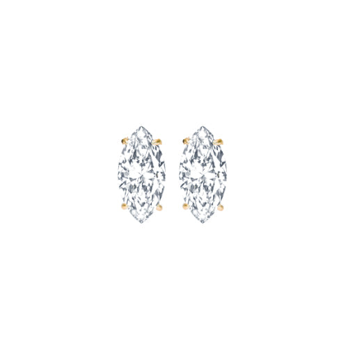 Marquis stud earrings