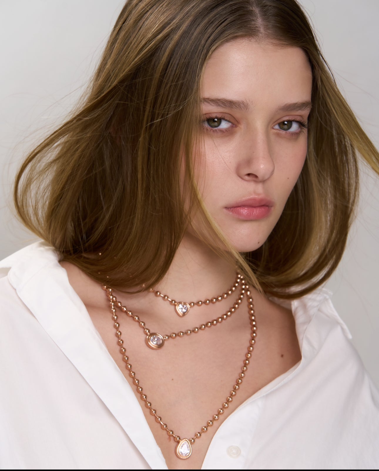 Bubble Ball Oval Shape Necklace