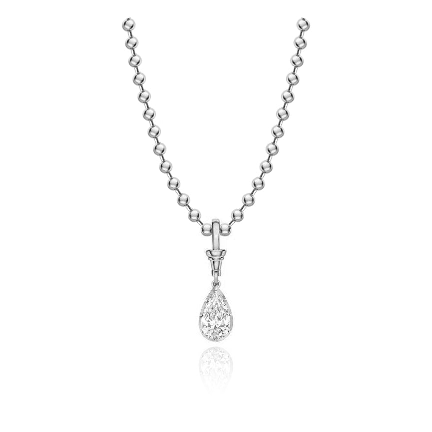 Bubble Ball Pear Necklace