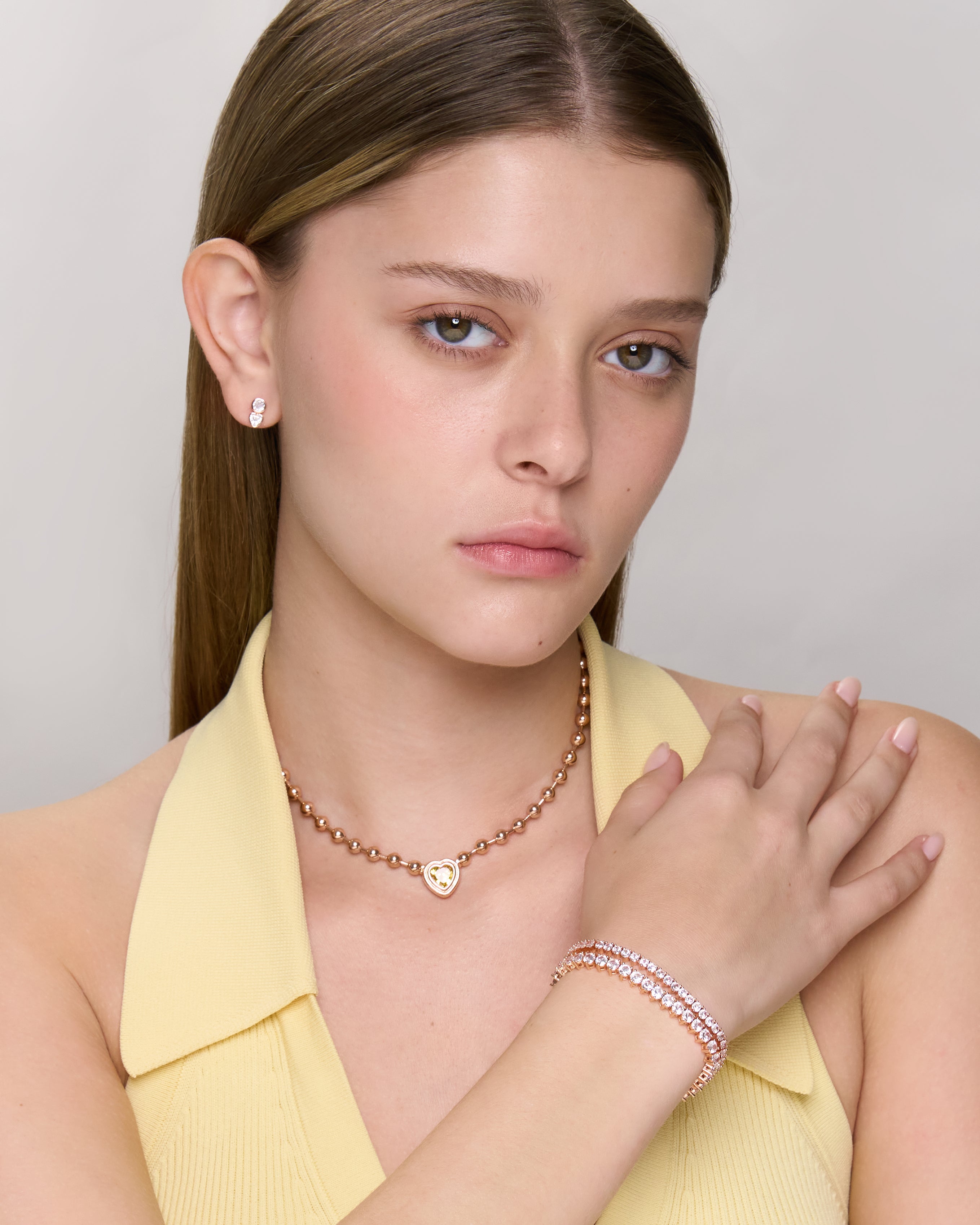 Bubble Ball Oval Shape Necklace