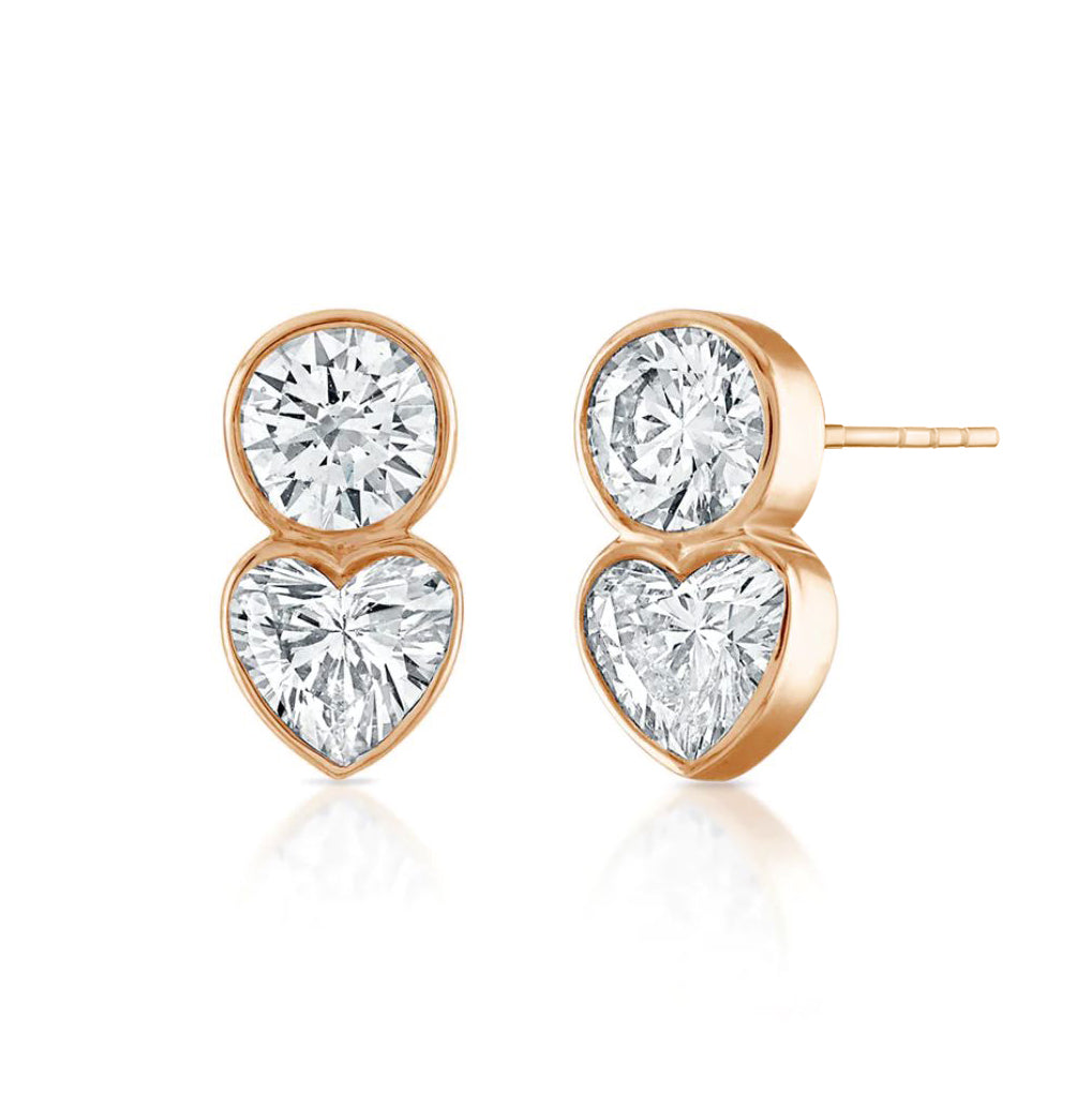 Two Stone Multi Shape earrings
