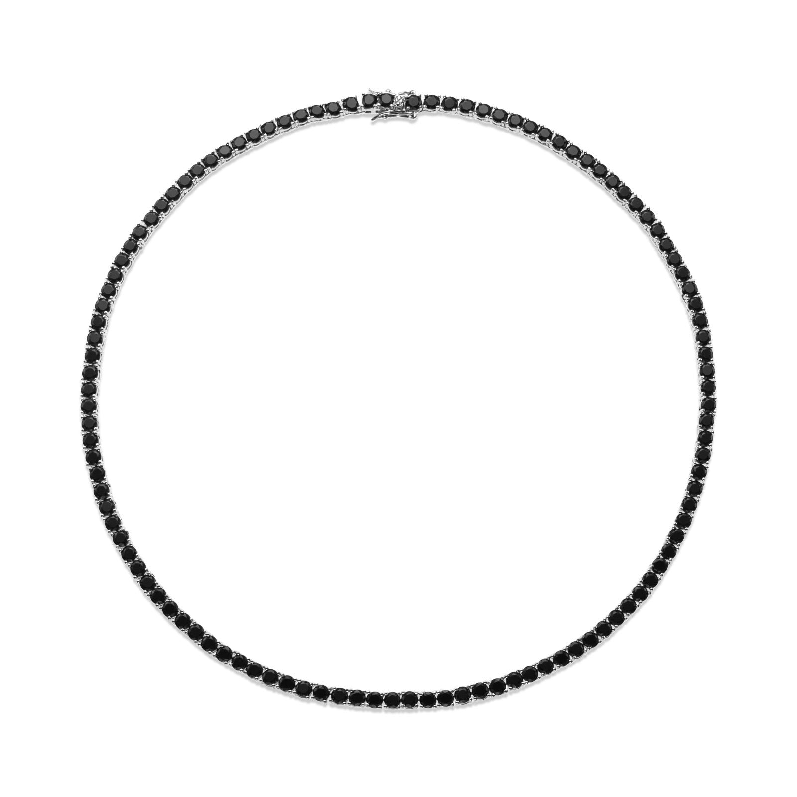 Classic Tennis necklace 4 pins 4mm