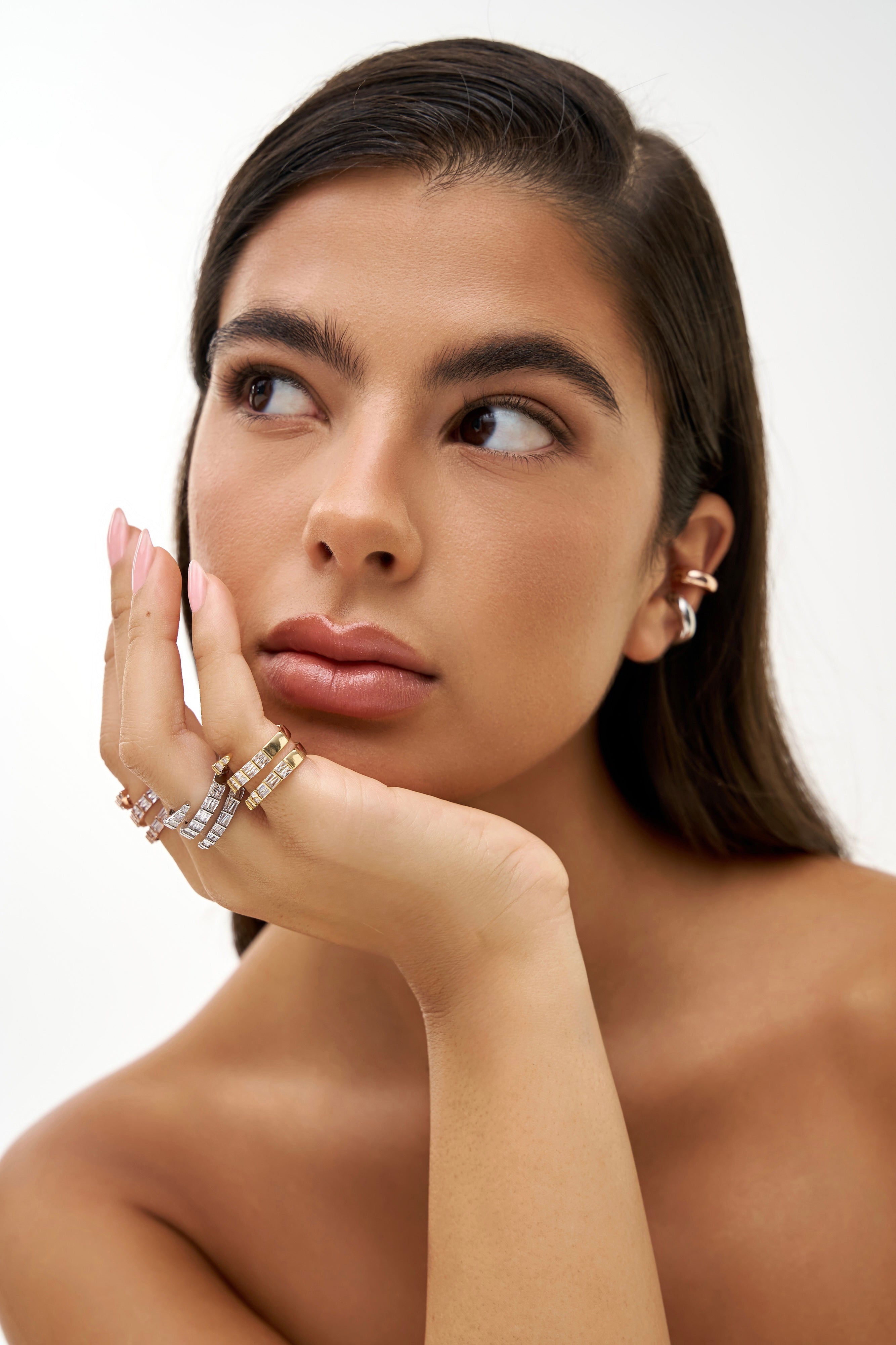 Baguettes Spiral Ring