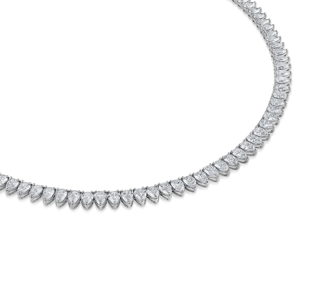 Pear shape Tennis Necklace shop