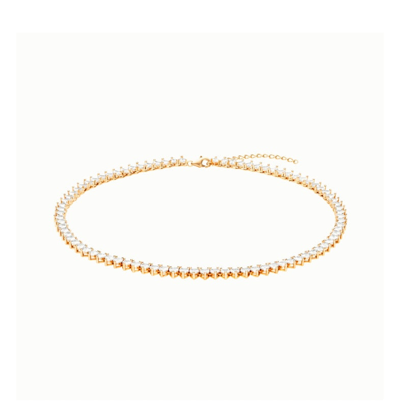 Love Tennis Necklace Clear