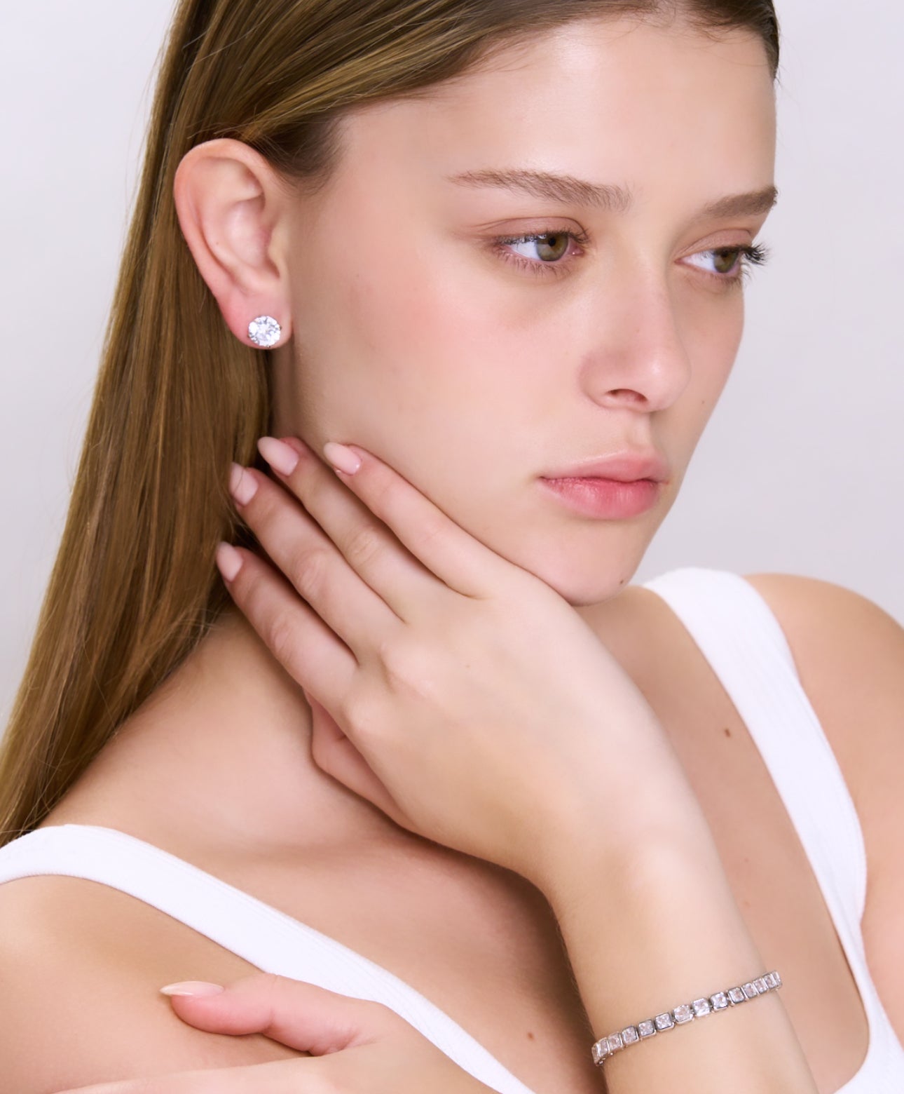 Emerald Cut Bezel Tennis Bracelet