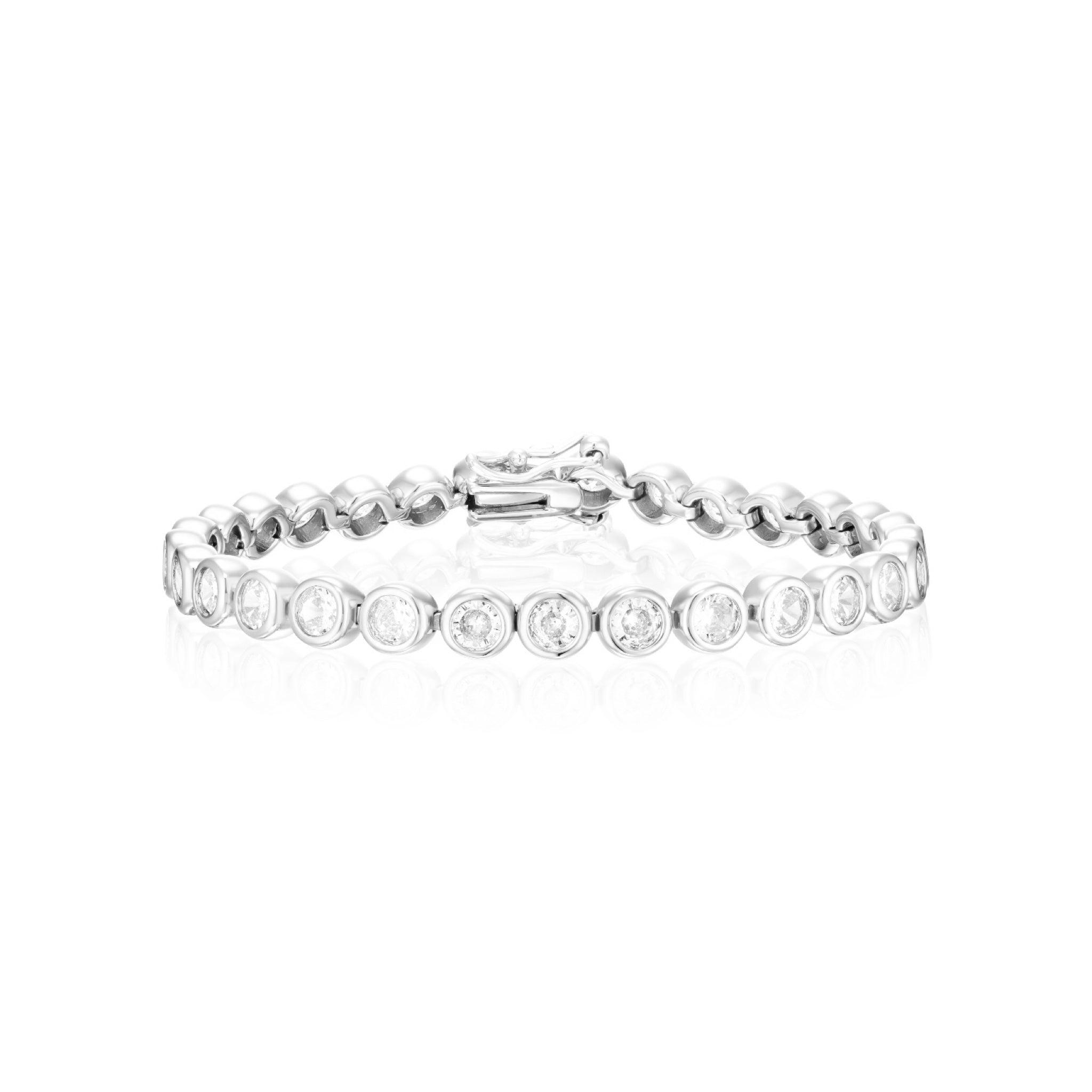 Bezel Tennis Bracelet