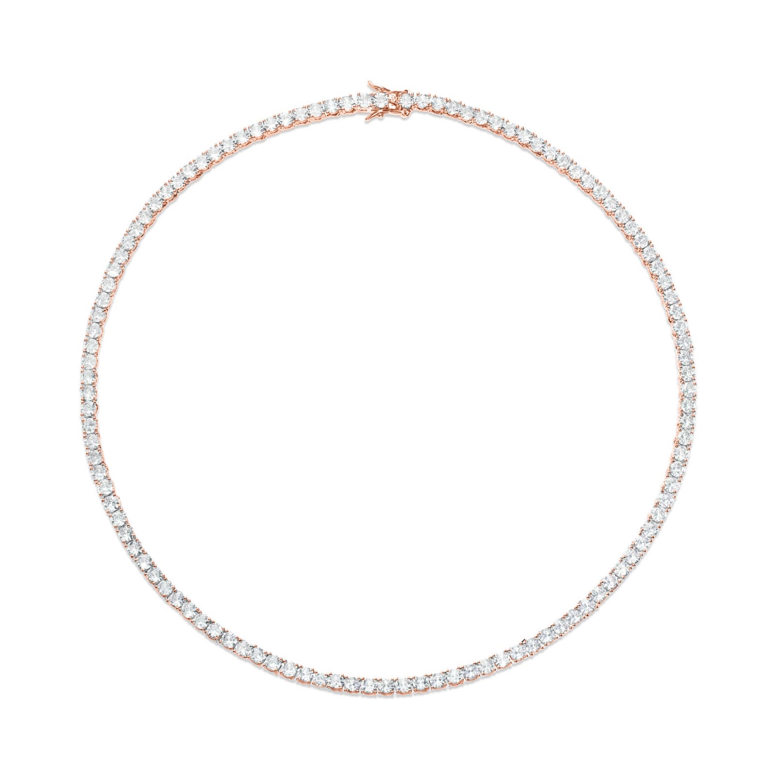 Classic Tennis necklace 4 pins 4mm