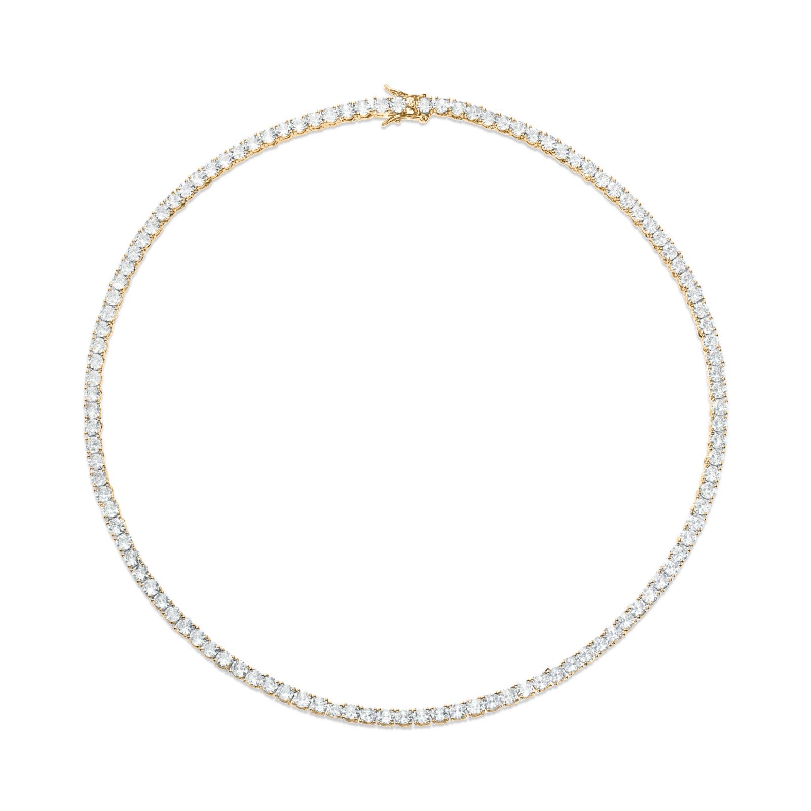 Classic Tennis necklace 4 pins 4mm