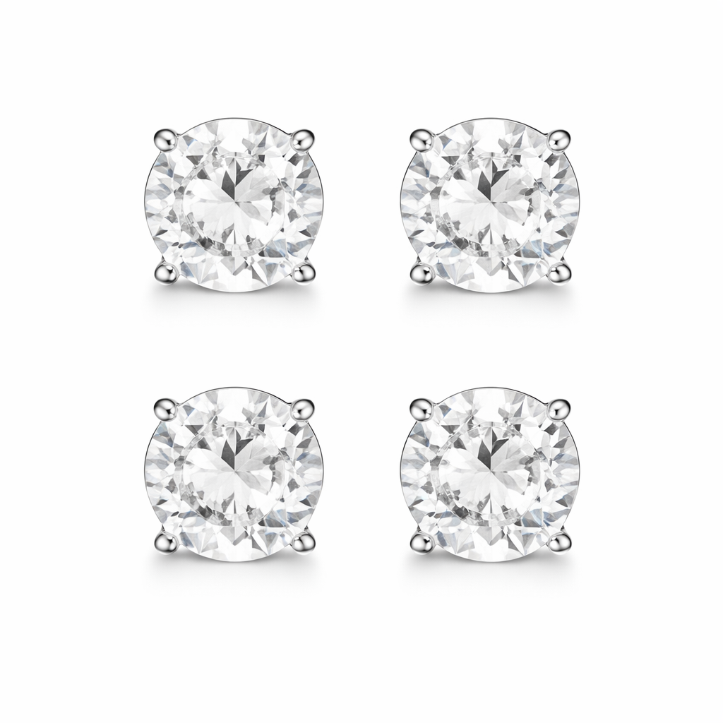 The Studs Set Rhodium