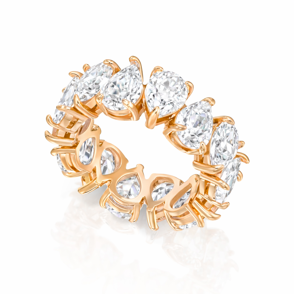 Eternity Clear Drops Ring