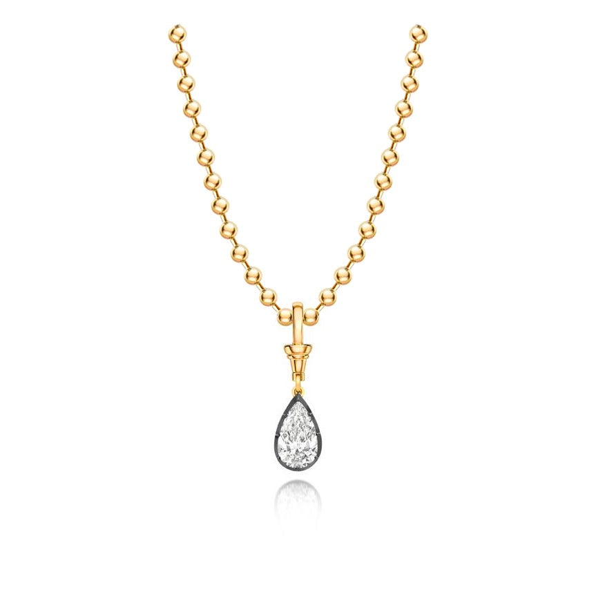 Bubble Ball Pear Necklace