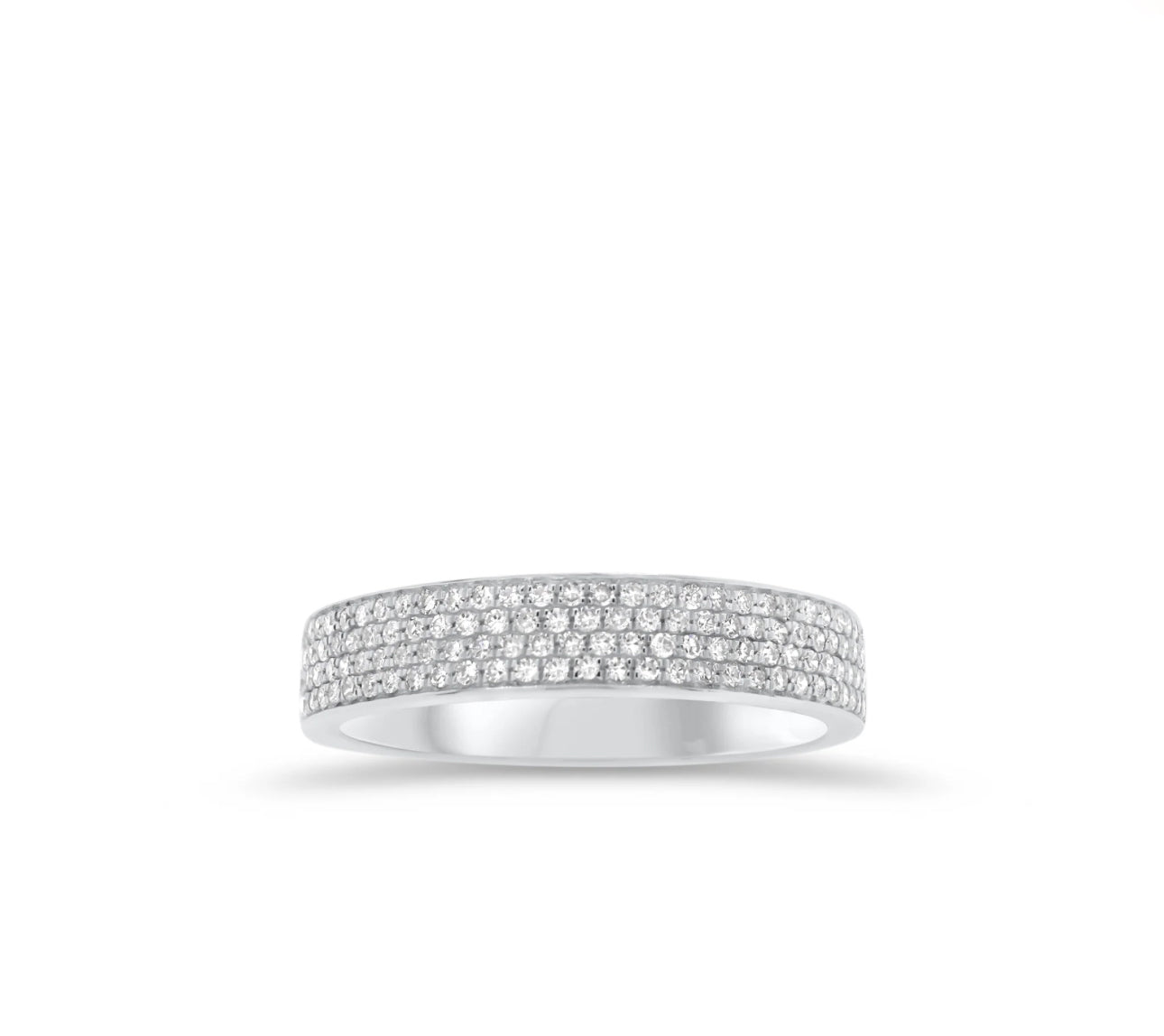 4 Row Pave Ring