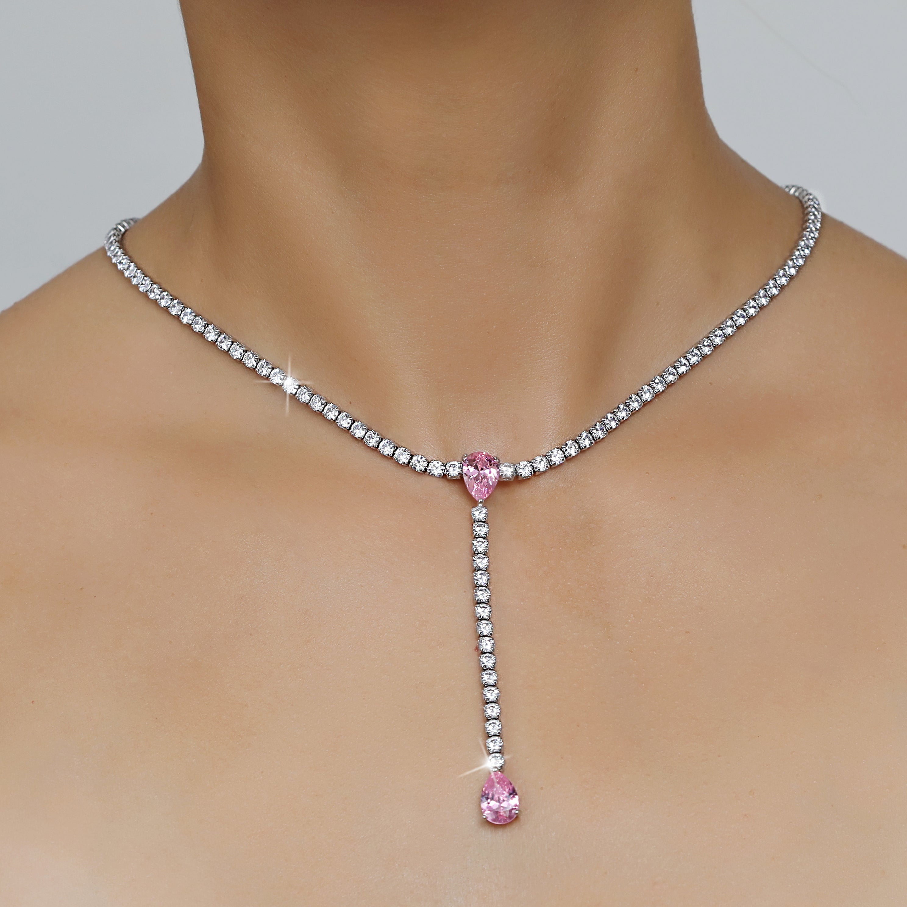 Drop Tennis Necklace