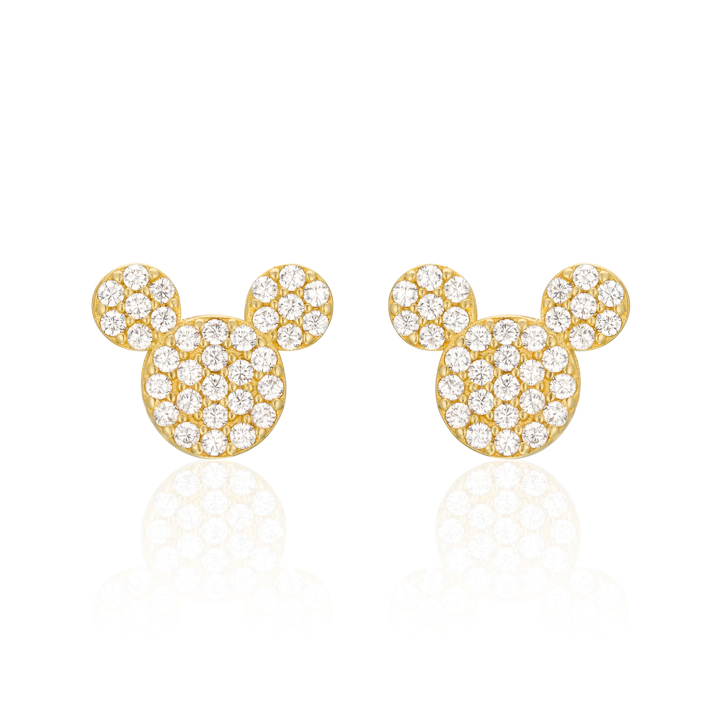 Mickey Mouse earrings 14k