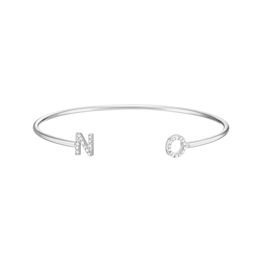 Double Initial Bangle