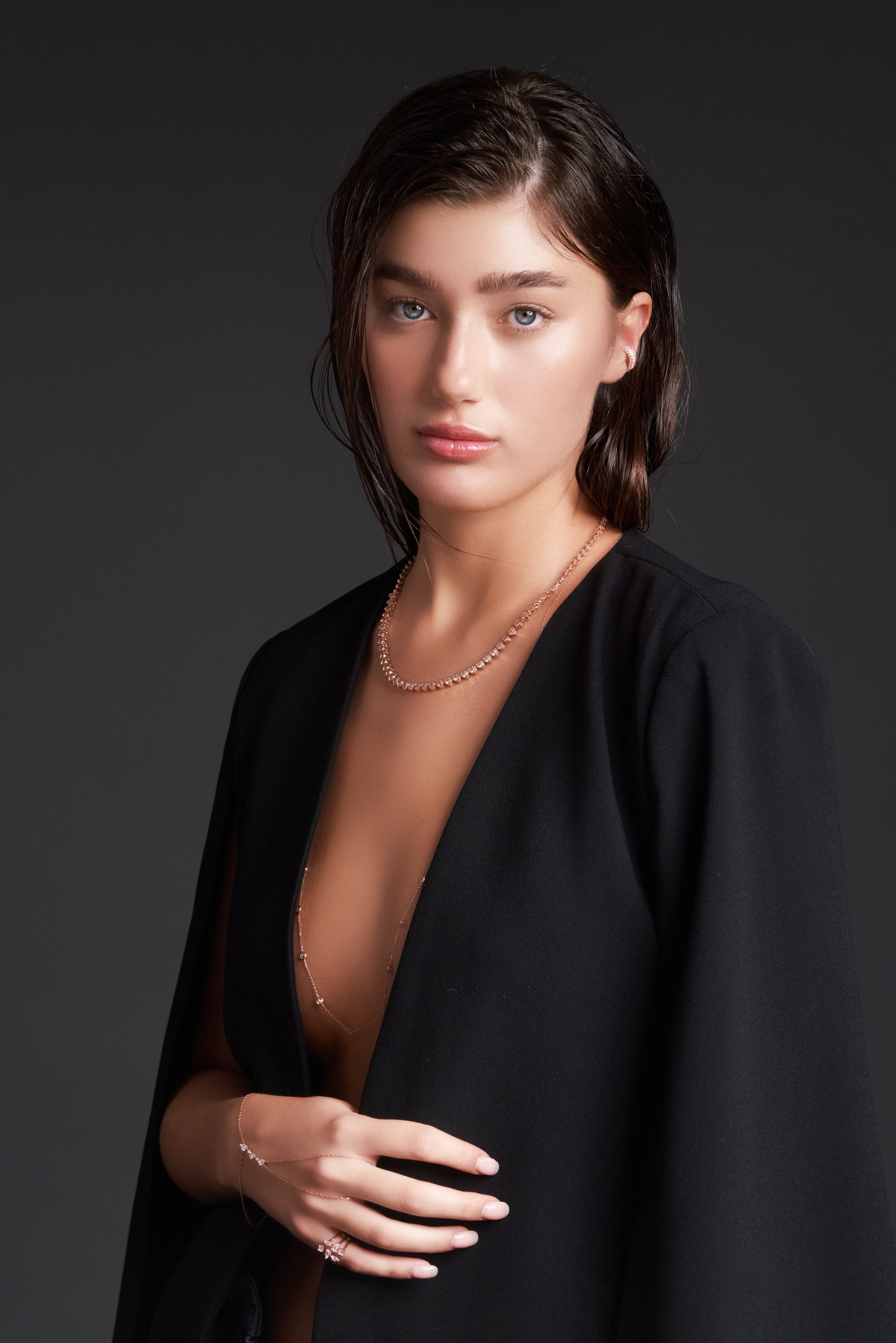 Heart Shape Tennis Necklace