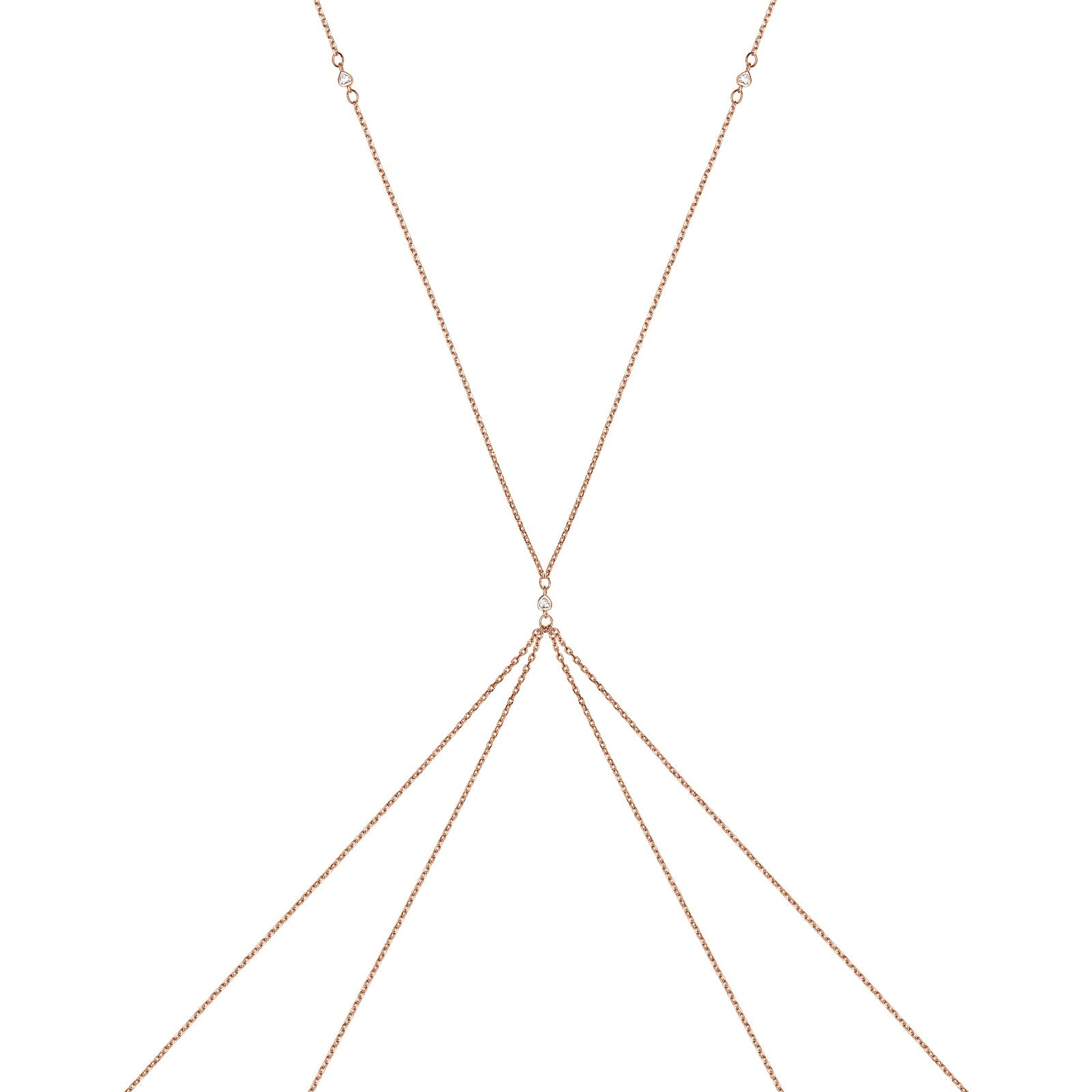 Demi - Antiqued Brass Body Chain (Double Hip) - Subject II Change