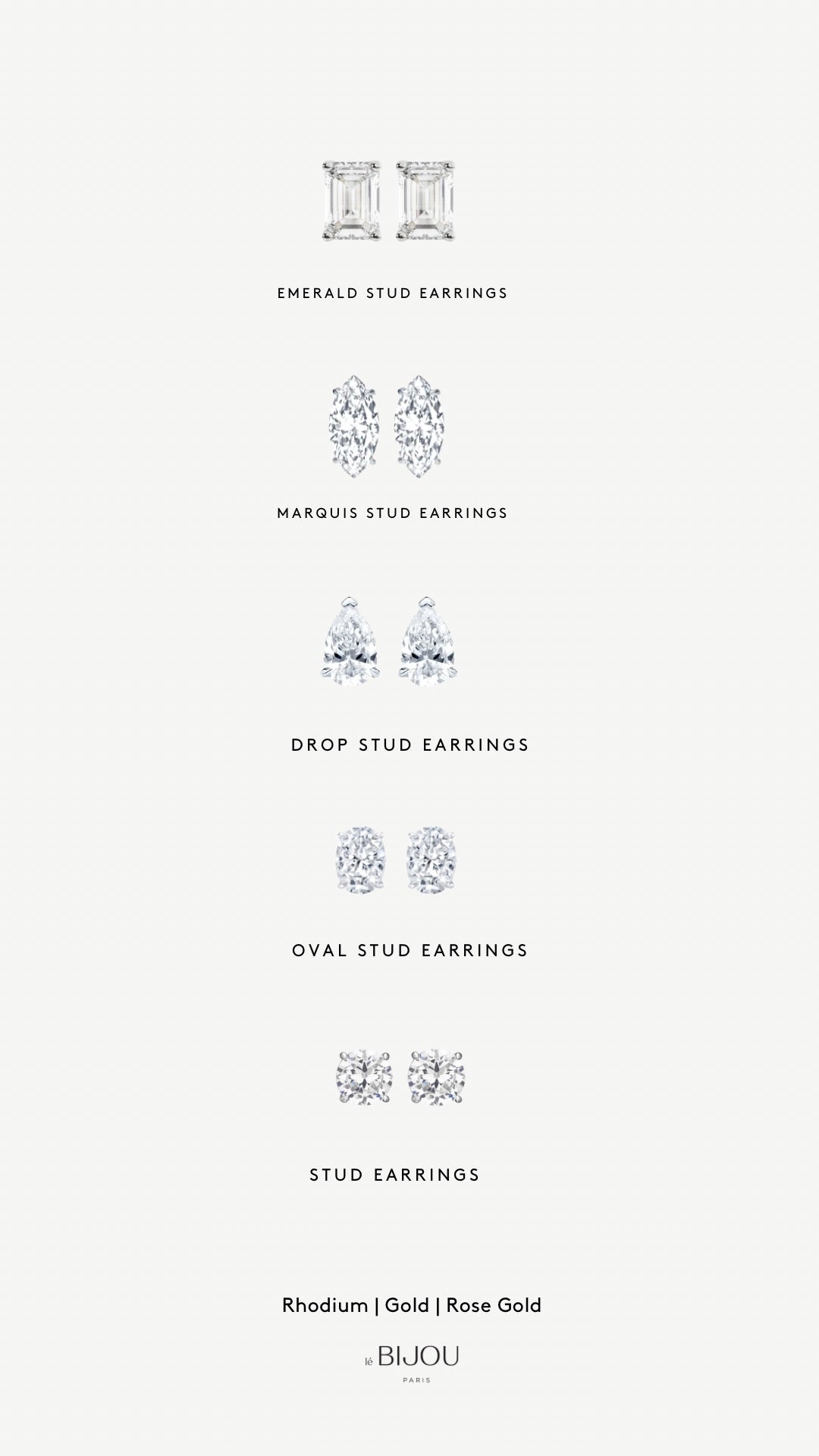 Studs earrings