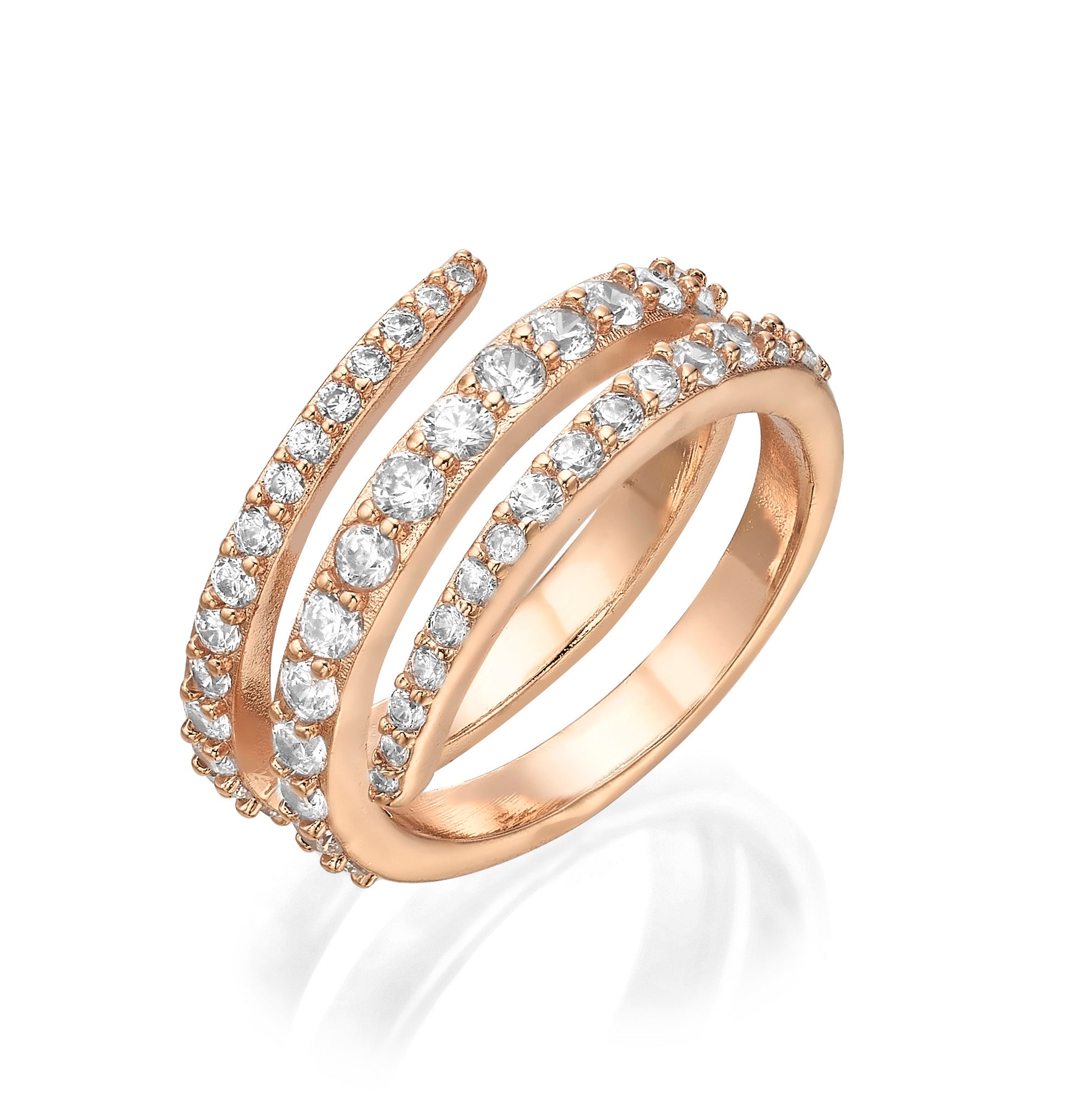 Round Spiral Ring