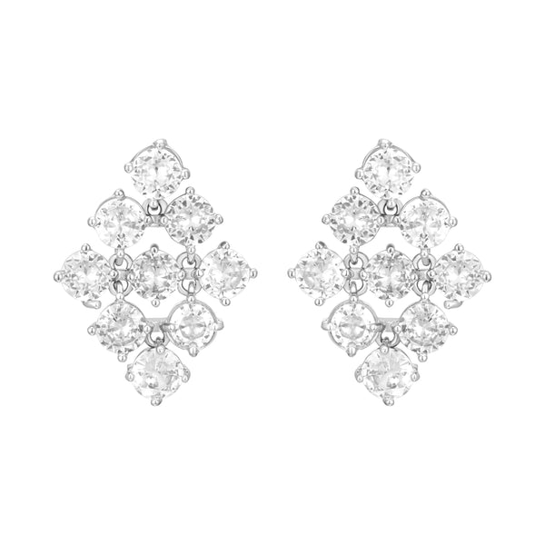 Triple Row earrings