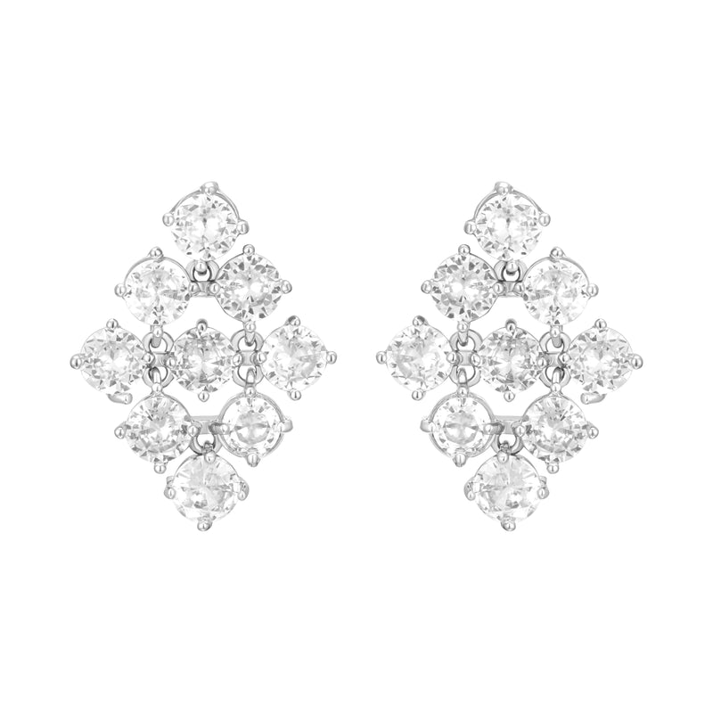 Triple Row earrings