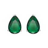 Emerald Drop stud earrings