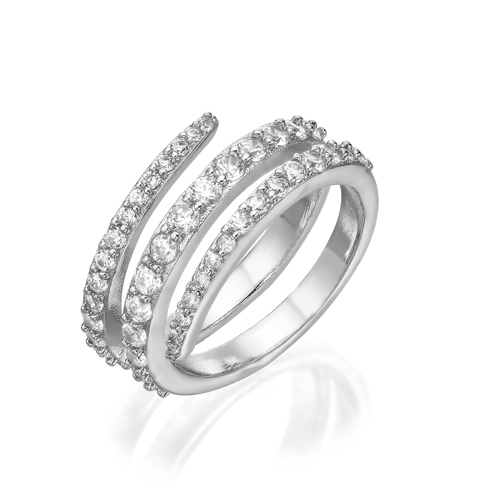 Round Spiral Ring