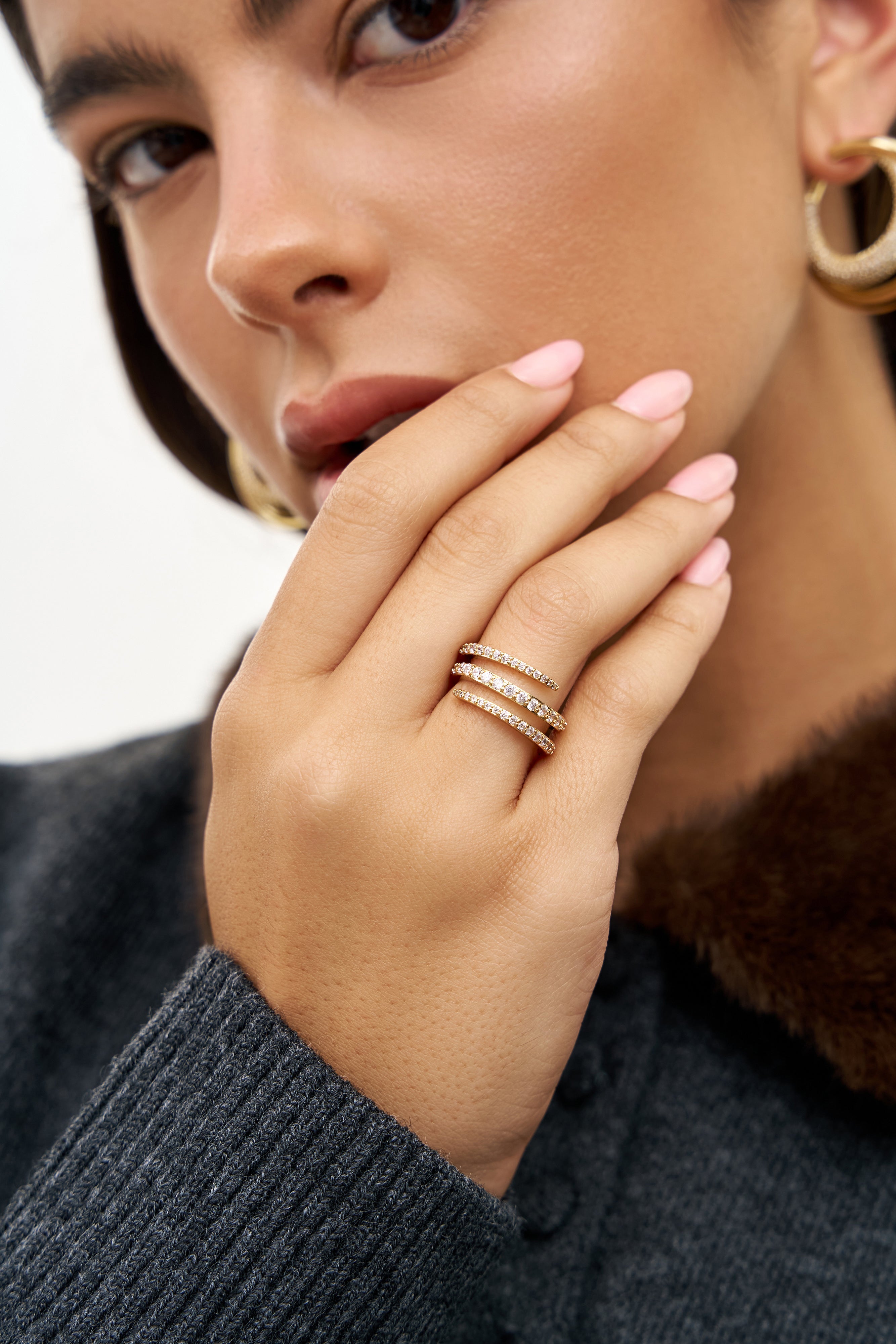 Round Spiral Ring