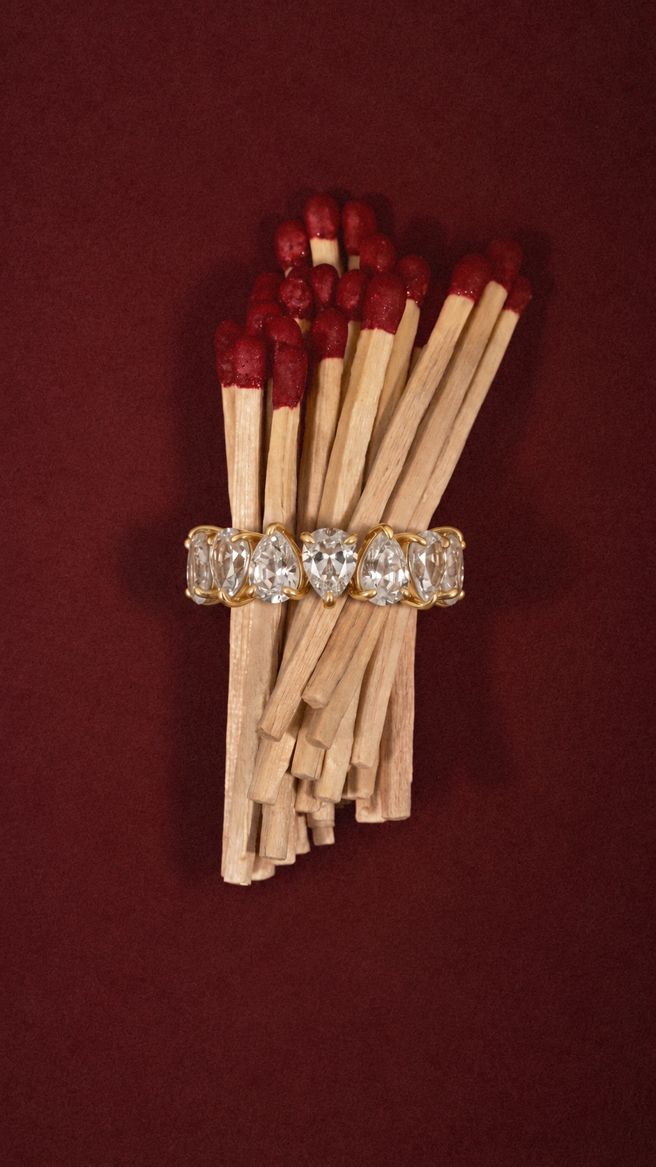Eternity Clear Drops Ring