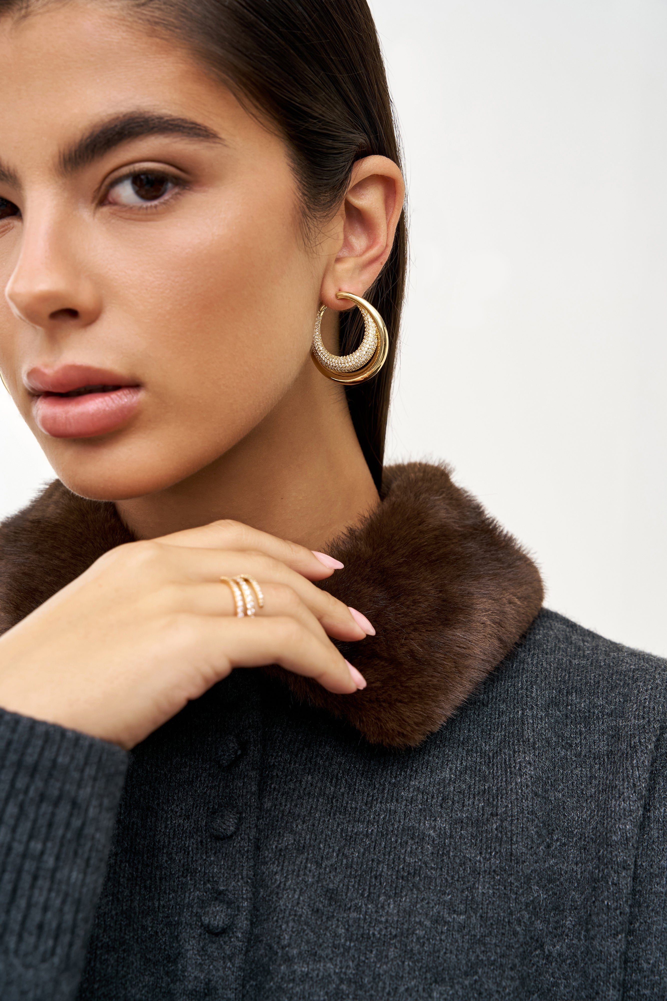 Round Spiral Ring