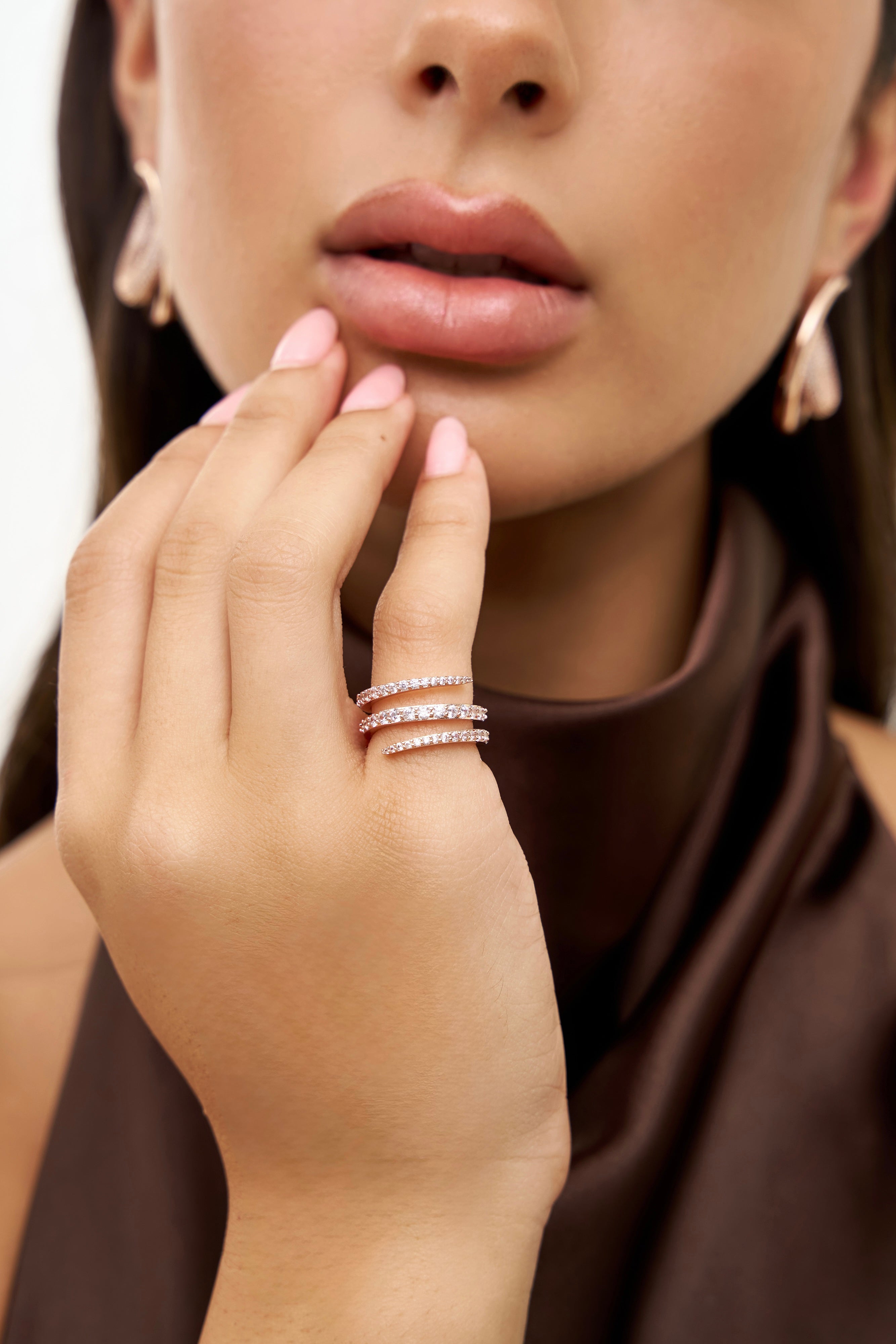Round Spiral Ring