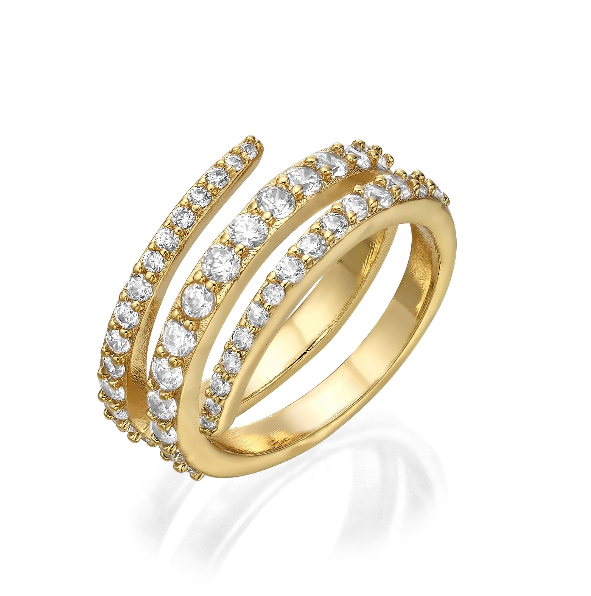 Round Spiral Ring